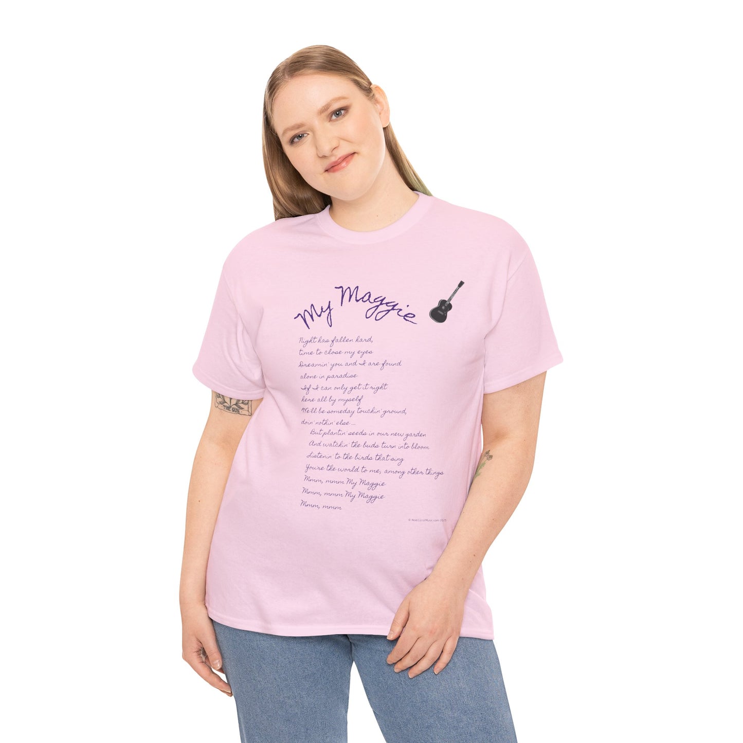 My Maggie T-shirt #5 - Night has fallen hard, time to close my eyes … - A Noel Carol Originale