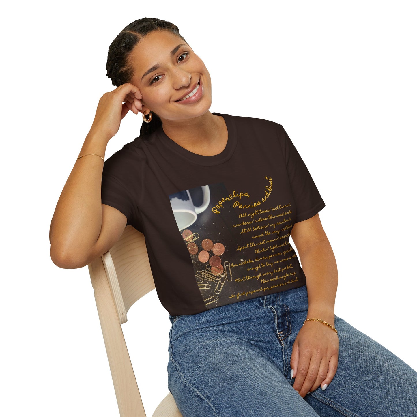 Paperclips, Pennies and Dust T-shirt - All night tossin' and turnin' #4 - A Noel Carol Originale