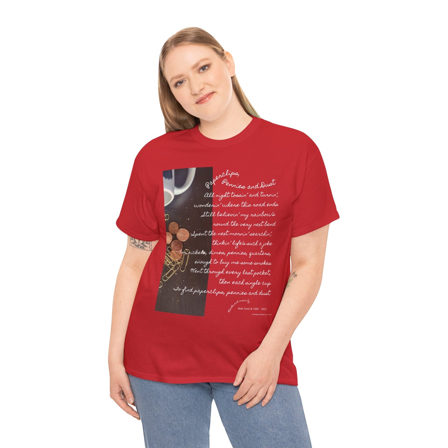 Paperclips, Pennies and Dust T-shirt - All night tossin' and turnin' #2 - A Noel Carol Originale