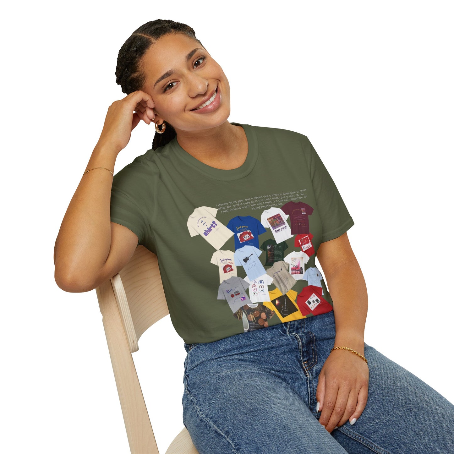 I dunno 'bout you, but it looks like someone does give a shirt after all, and it sure ain't me 'cuz I dont give a shirt at all … I just wanna wear 'em all! Check out the full collection at NoelCarolMusic.com. T # 2 Dark colors