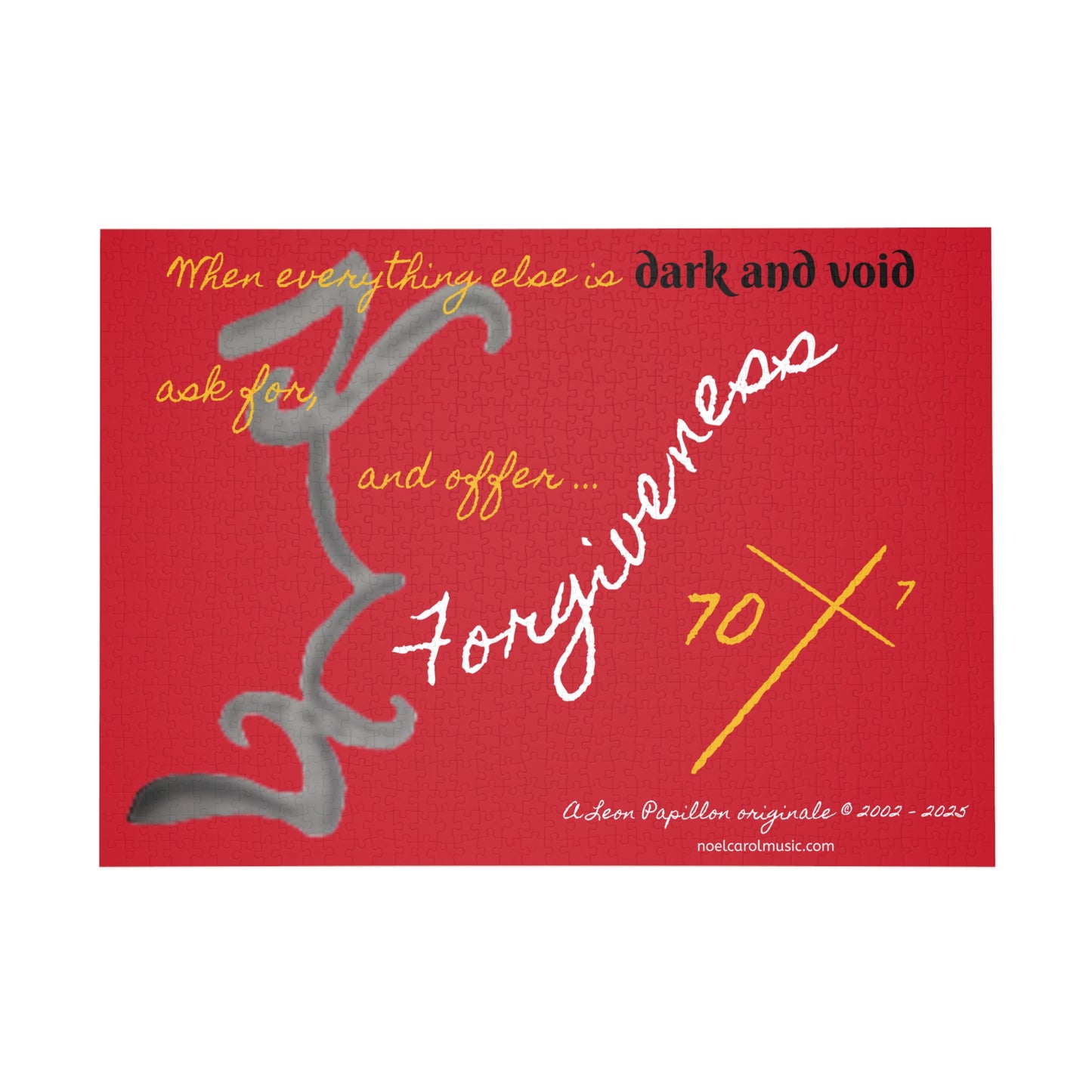 Forgiveness Puzzle #1 - 28" x 20" x 1000-Piece - A Leon Papillon Originale