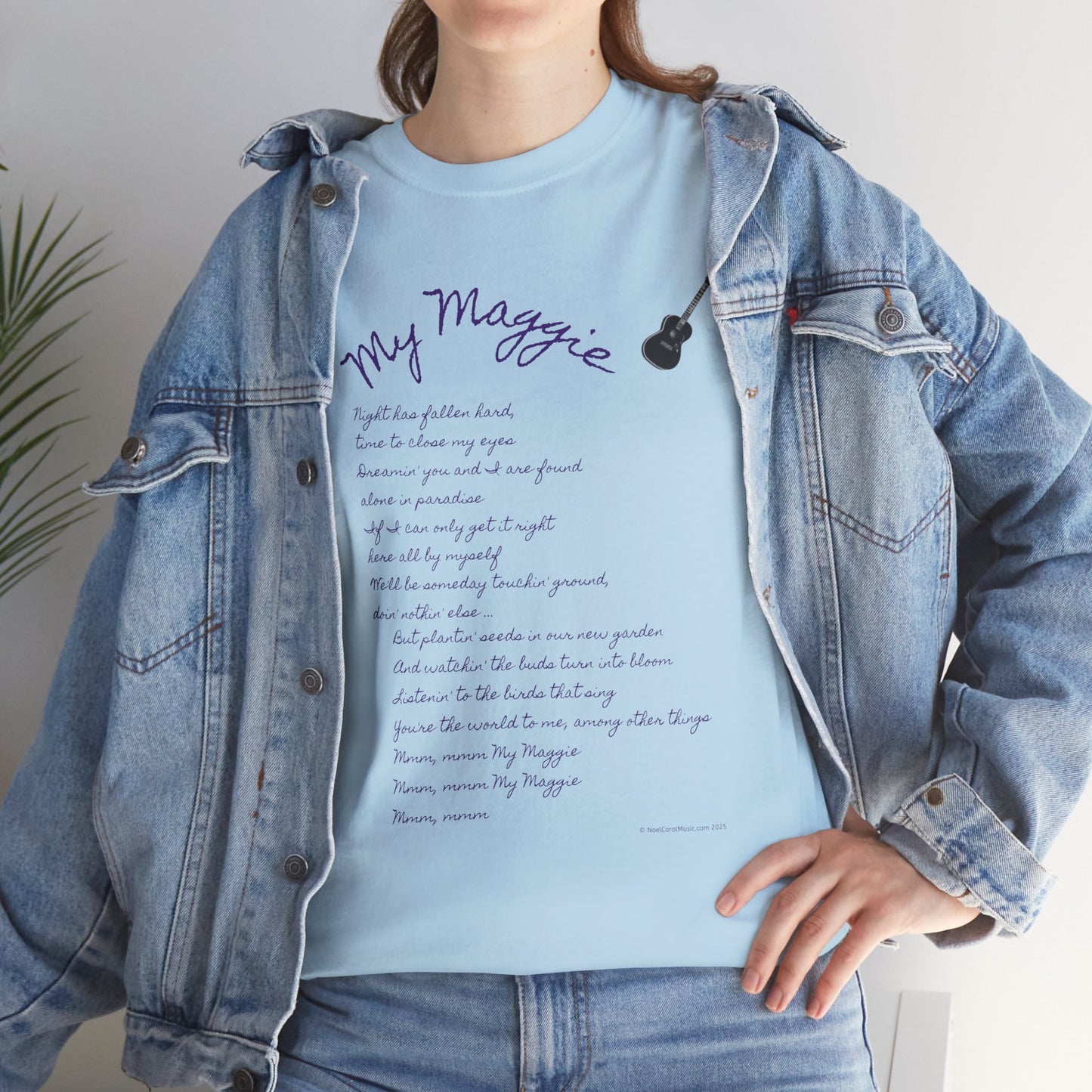 My Maggie T-shirt #5 - Night has fallen hard, time to close my eyes … - A Noel Carol Originale