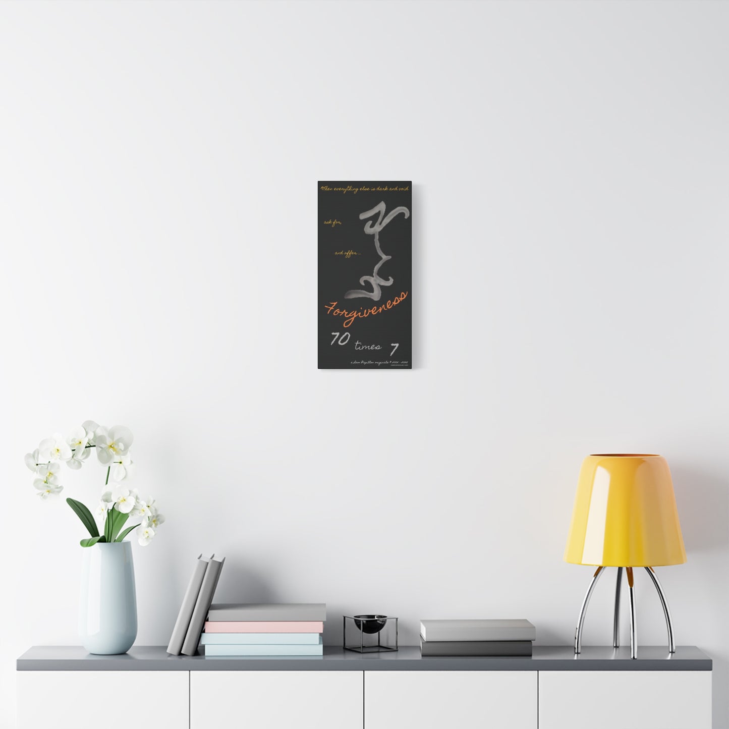 Forgiveness Pencil Drawing Wall Art - A Leon Papillon Originale 10" x 20"