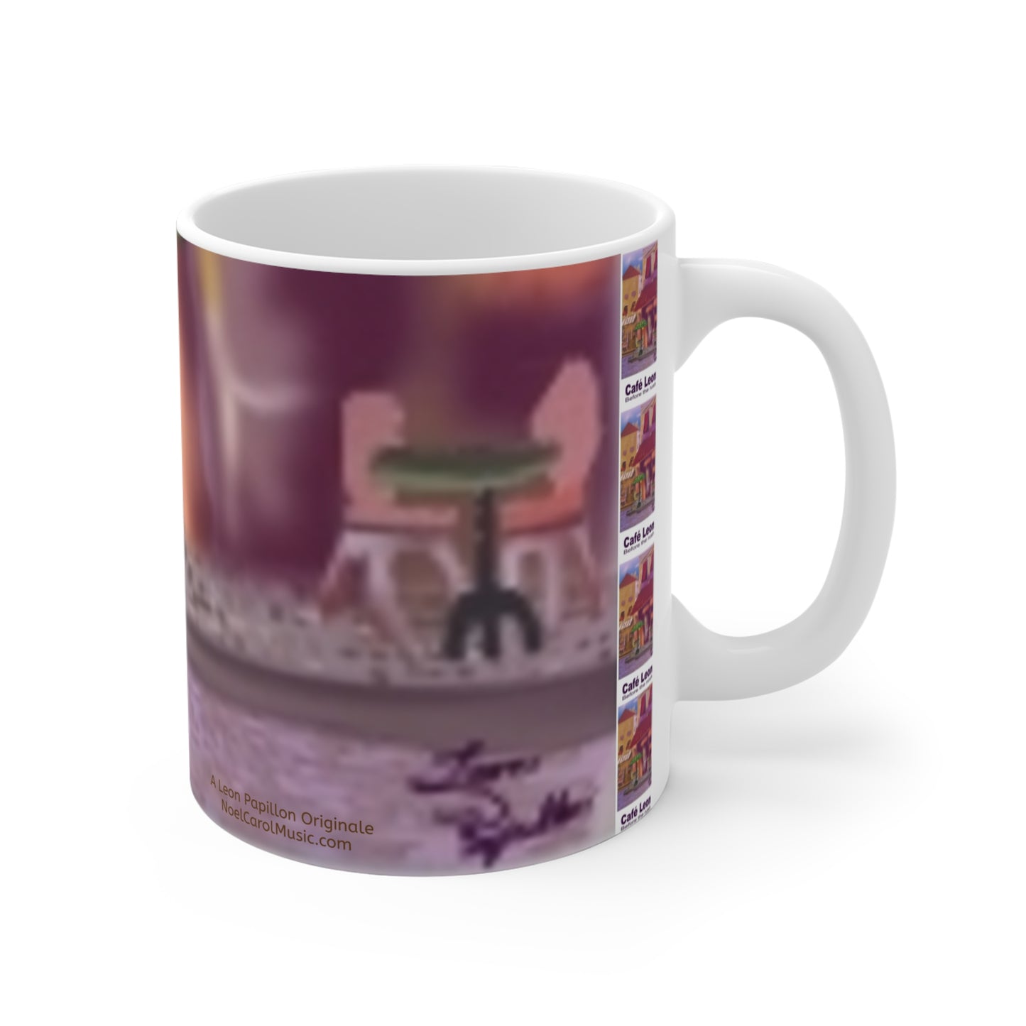 Cafe Leon Before the rush Mug # 2 - 11oz - A Leon Papillon Originale