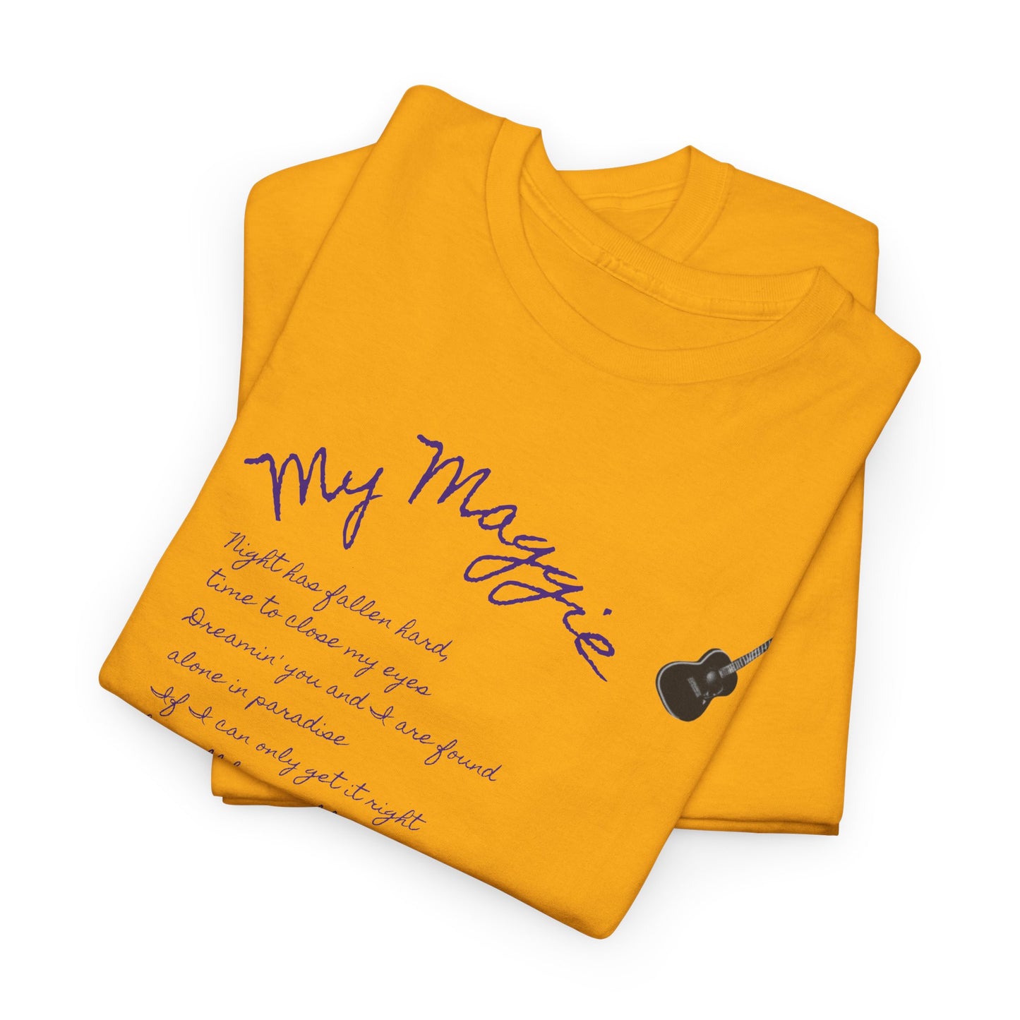 My Maggie T-shirt #5 - Night has fallen hard, time to close my eyes … - A Noel Carol Originale