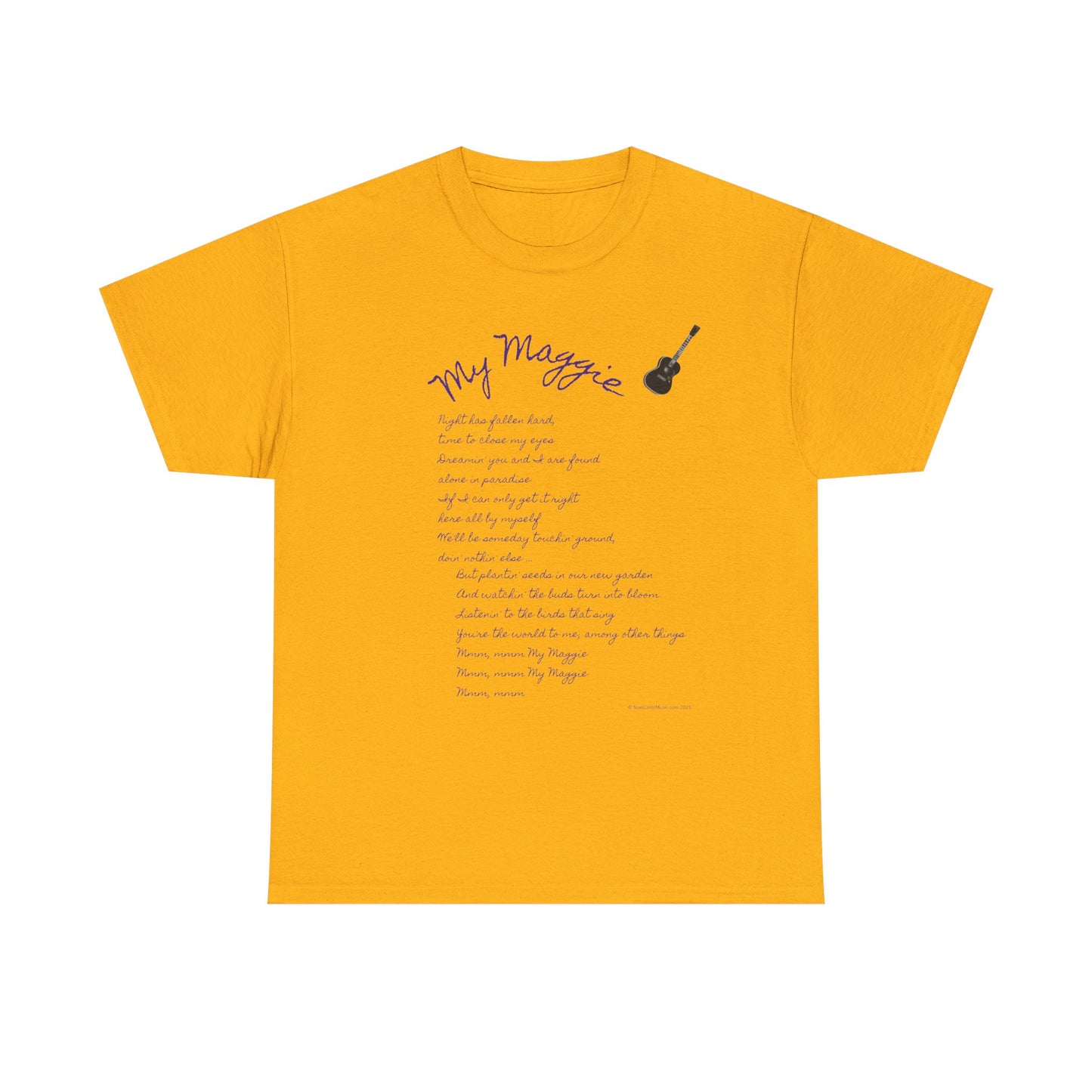 My Maggie T-shirt #5 - Night has fallen hard, time to close my eyes … - A Noel Carol Originale