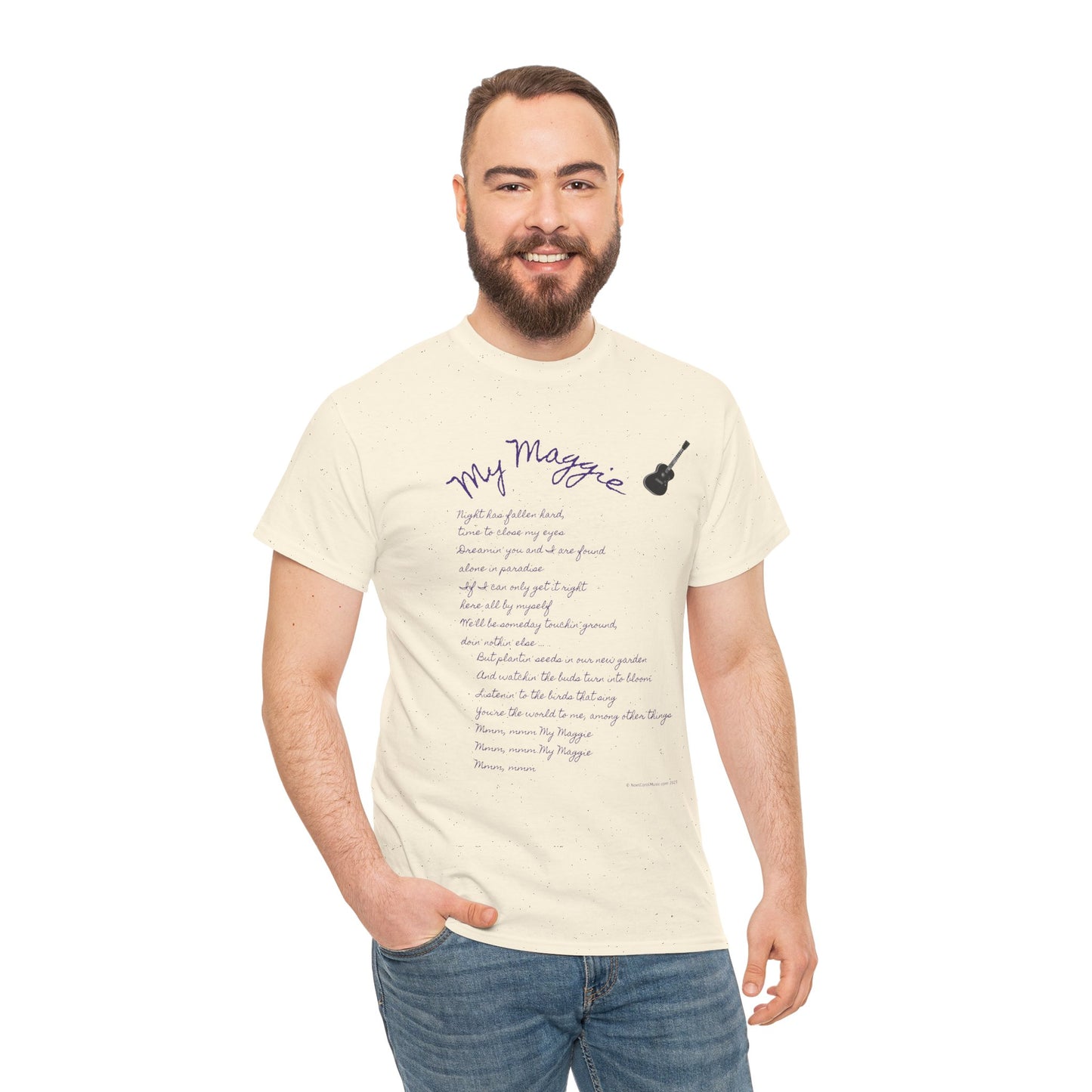 My Maggie T-shirt #5 - Night has fallen hard, time to close my eyes … - A Noel Carol Originale