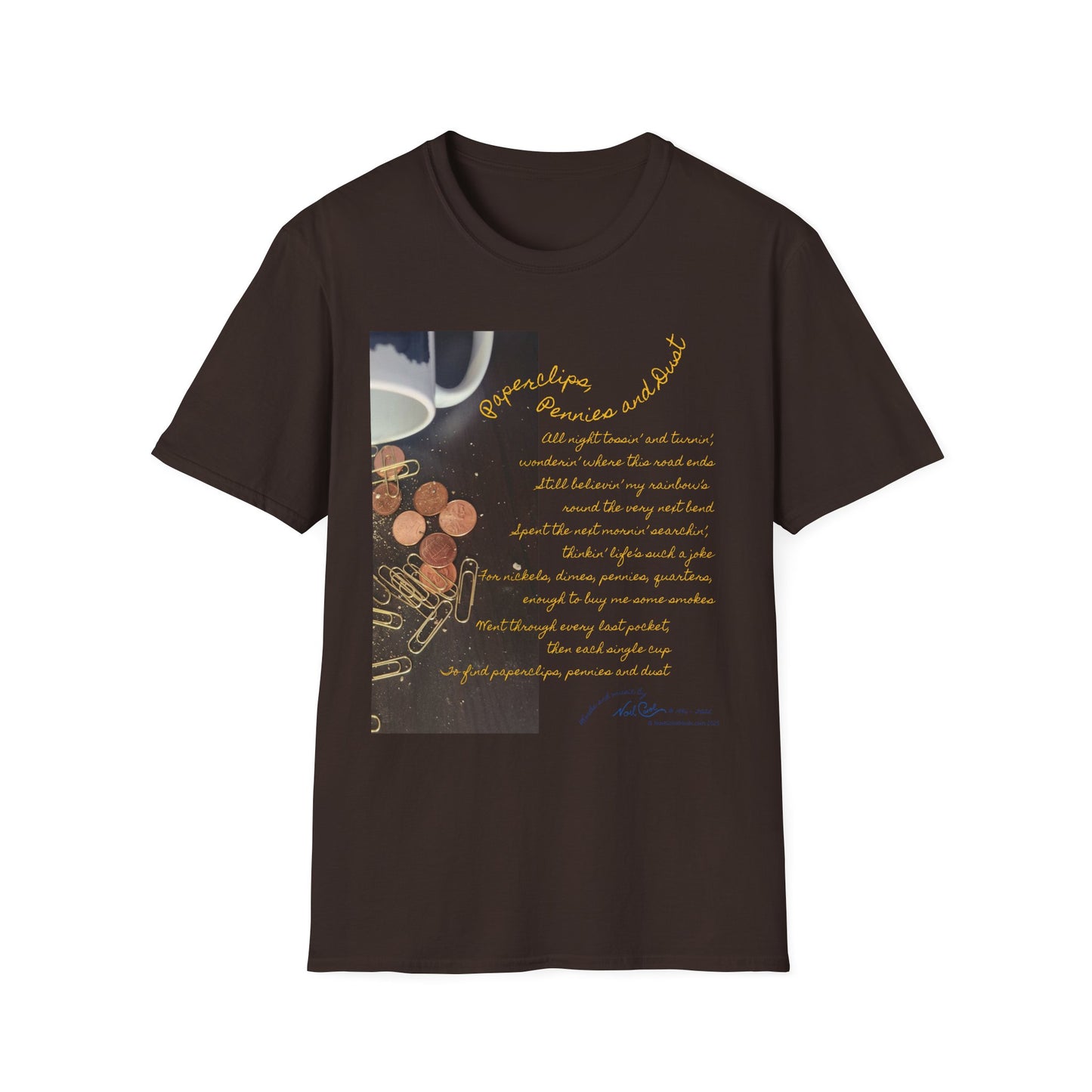 Paperclips, Pennies and Dust T-shirt - All night tossin' and turnin' #4 - A Noel Carol Originale