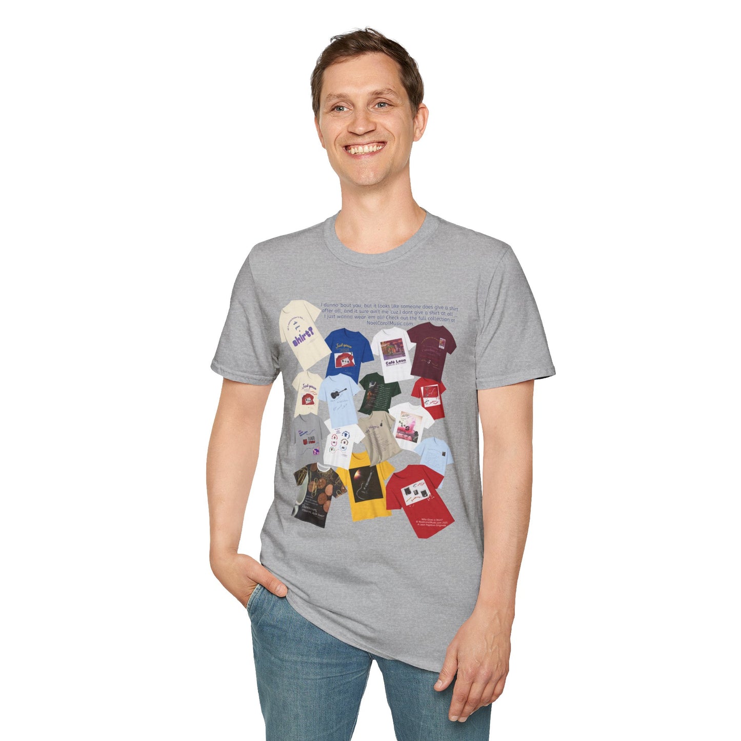 I dunno 'bout you, but it looks like someone does give a shirt after all, and it sure ain't me 'cuz I dont give a shirt at all … I just wanna wear 'em all! Check out the full collection at NoelCarolMusic.com. T # 1 Light colors