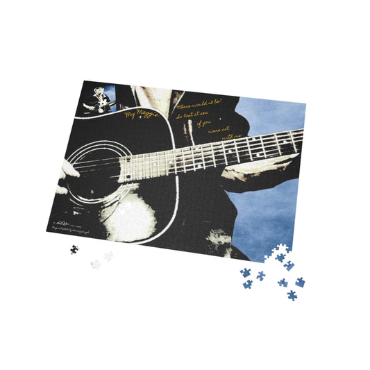 My Maggie Puzzle # 1 - Where would I be? So lost at sea if you were not with me 28" x 20" x 1000-Piece - A Noel Carol Originale