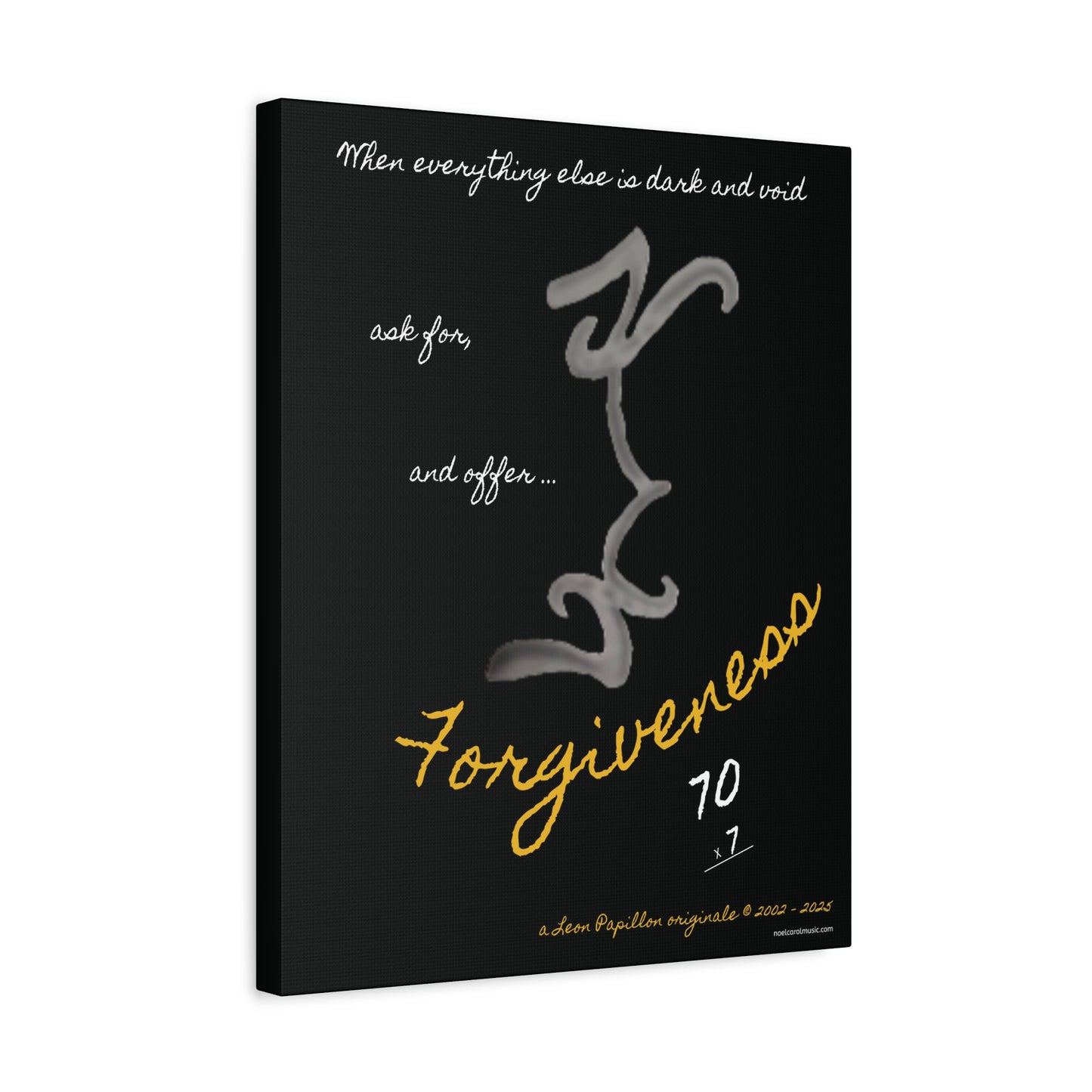 Forgiveness Pencil Drawing Wall Art - A Leon Papillon Originale 16" x 20"