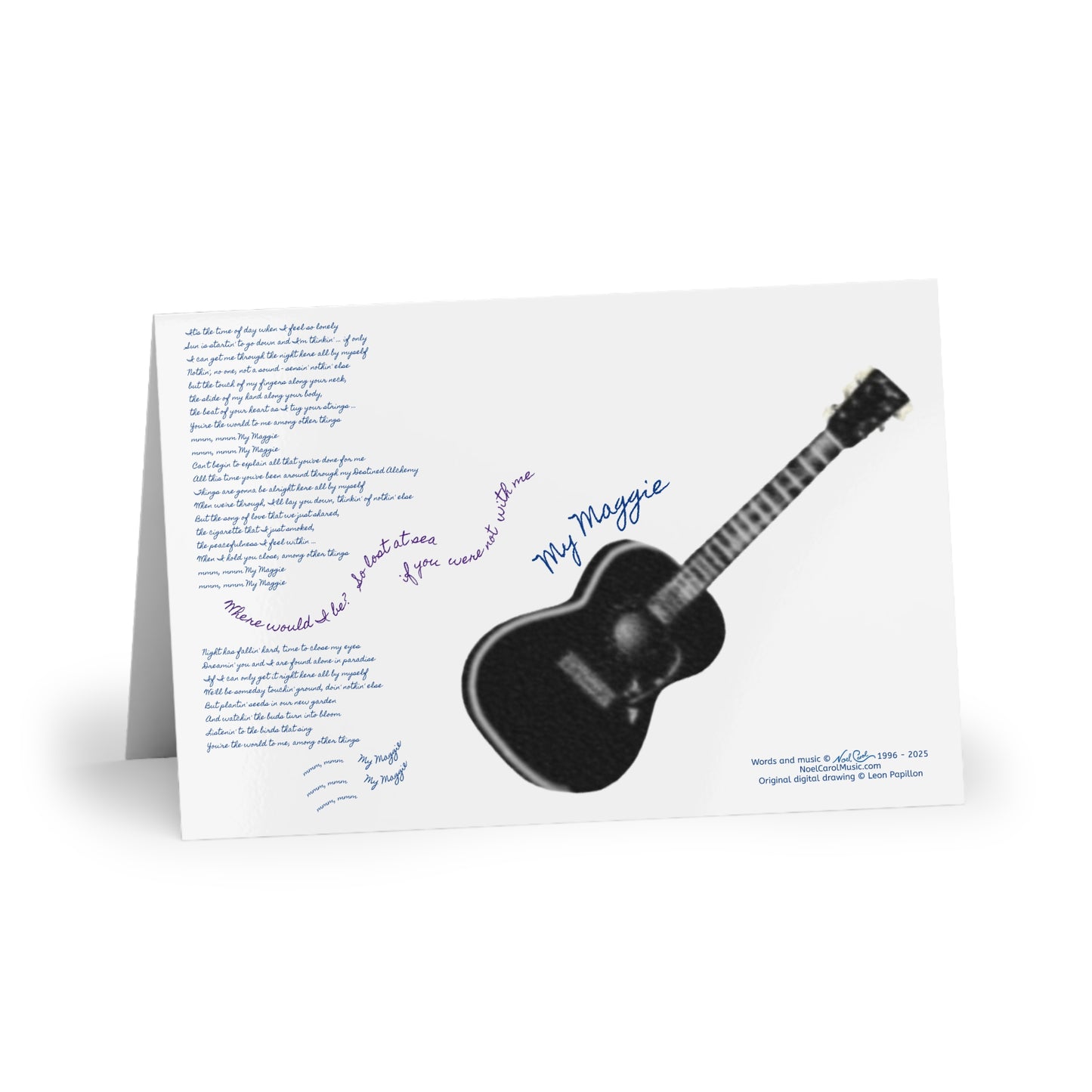 NoelCarolMusic Greeting Card | My Maggie | (Box of 10)