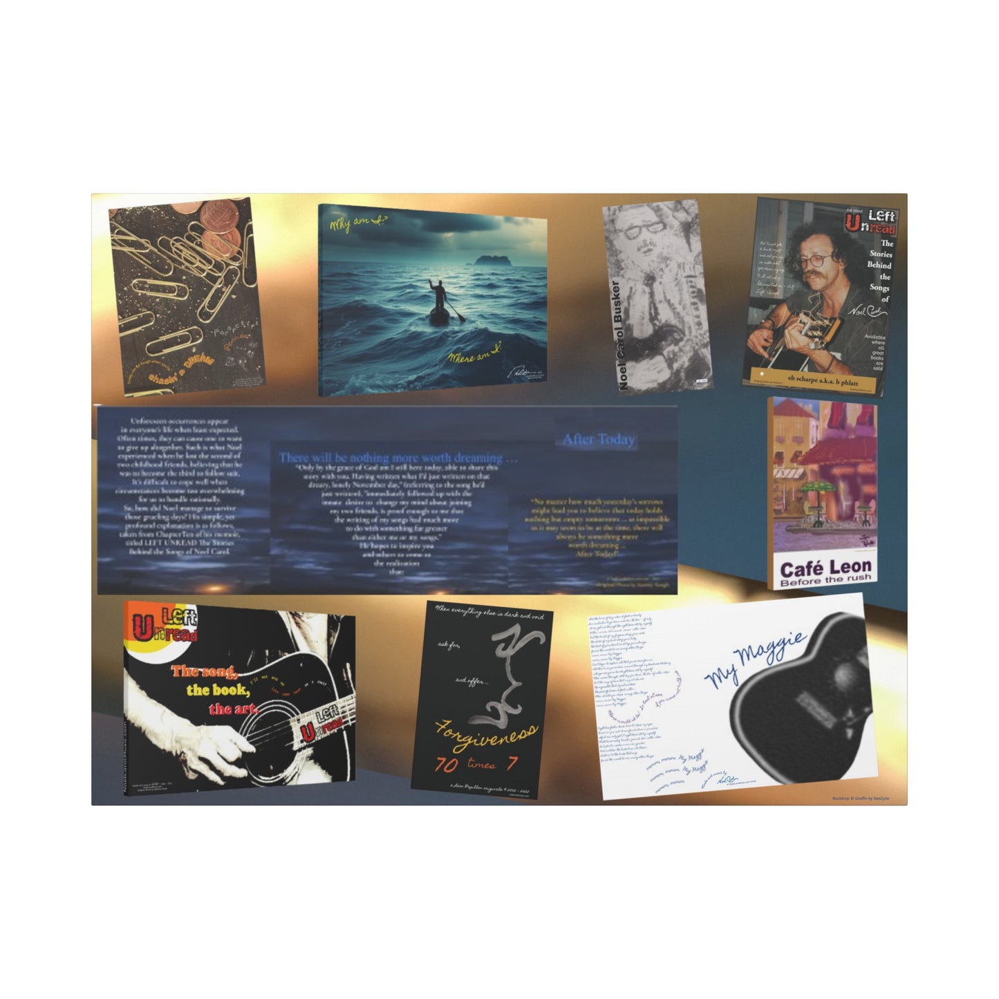 Collage of 9 Noel Carol Prints # 1 | 48" x 36" | A Noel Carol Originale