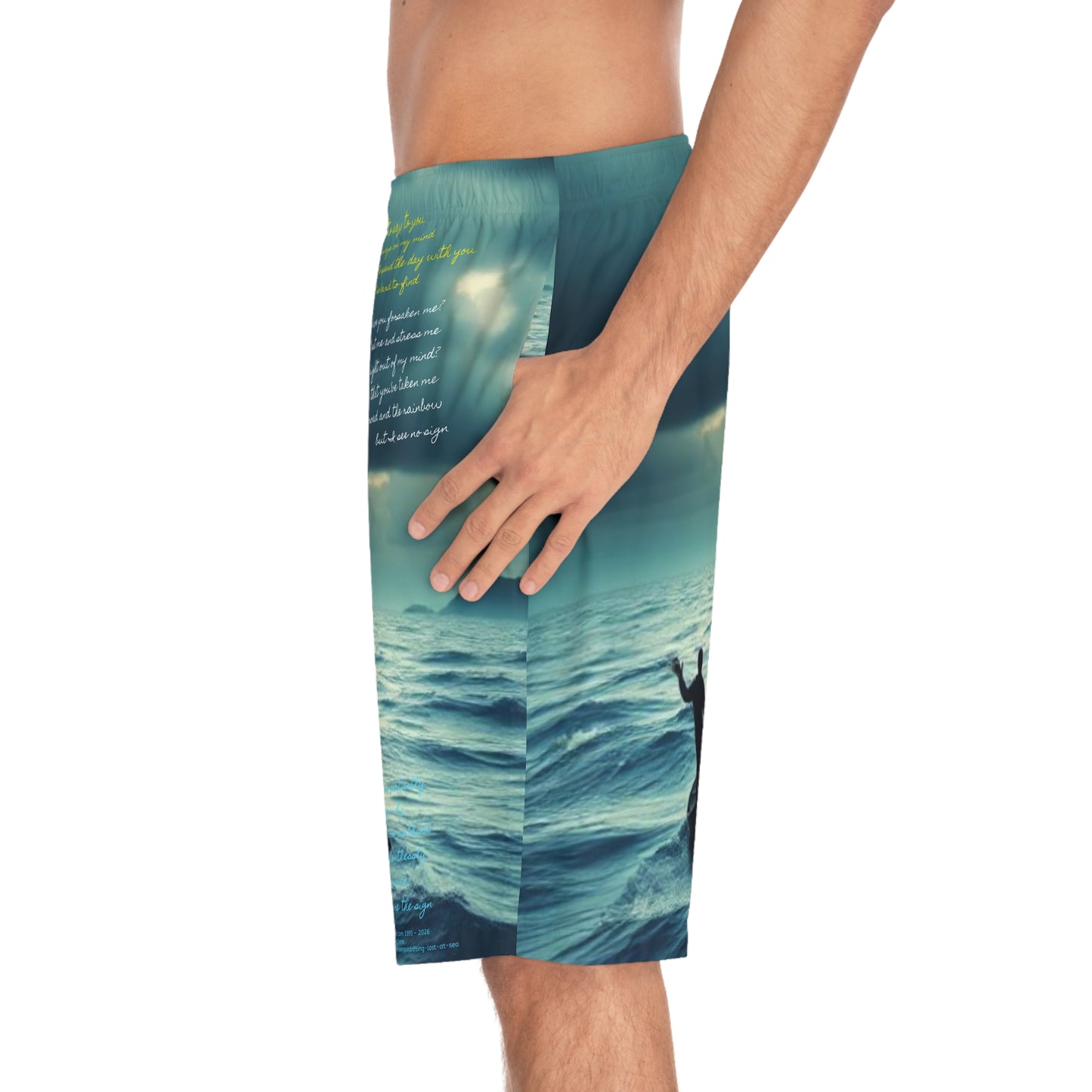 Drifting Lost at Sea | A Noel Carol Originale | Men's Board Shorts (AOP)