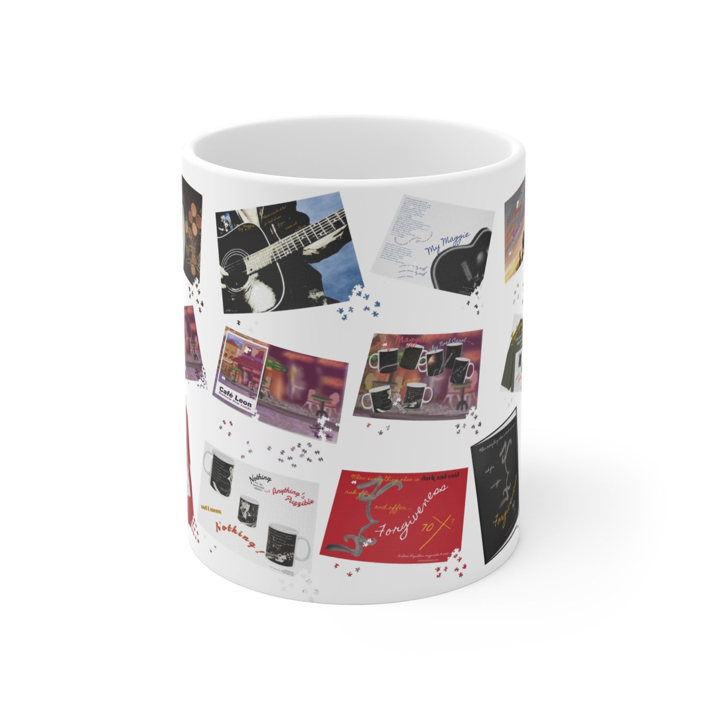 19 of our Puzzles on a Mug - 11oz Coffee Mug - A Leon Papillon Originale - NoelCarolMusic
