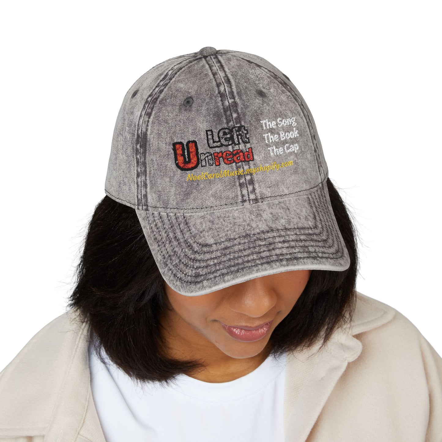 LEFT UNREAD Embroidered Vintage Cap # 2