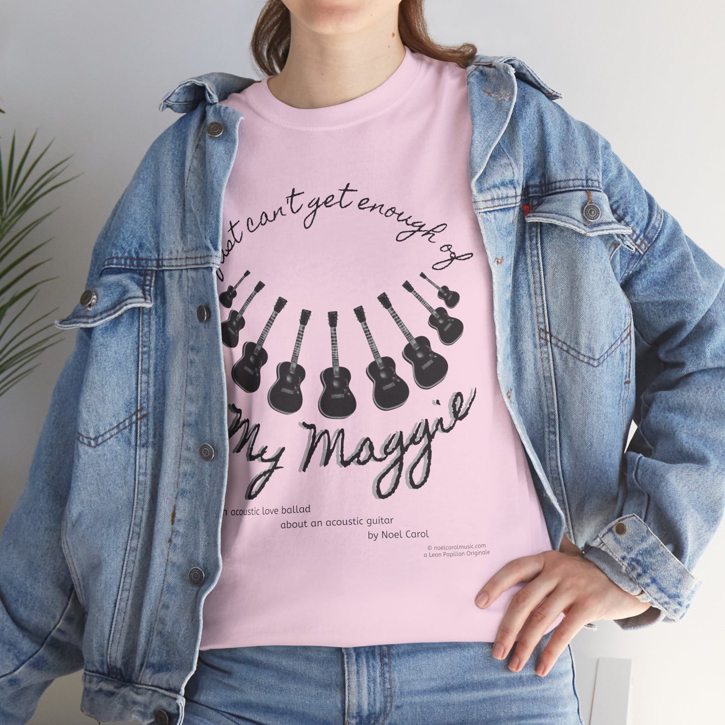 "I just can't get enough of My Maggie" t-shirt # 7 with nine guitars