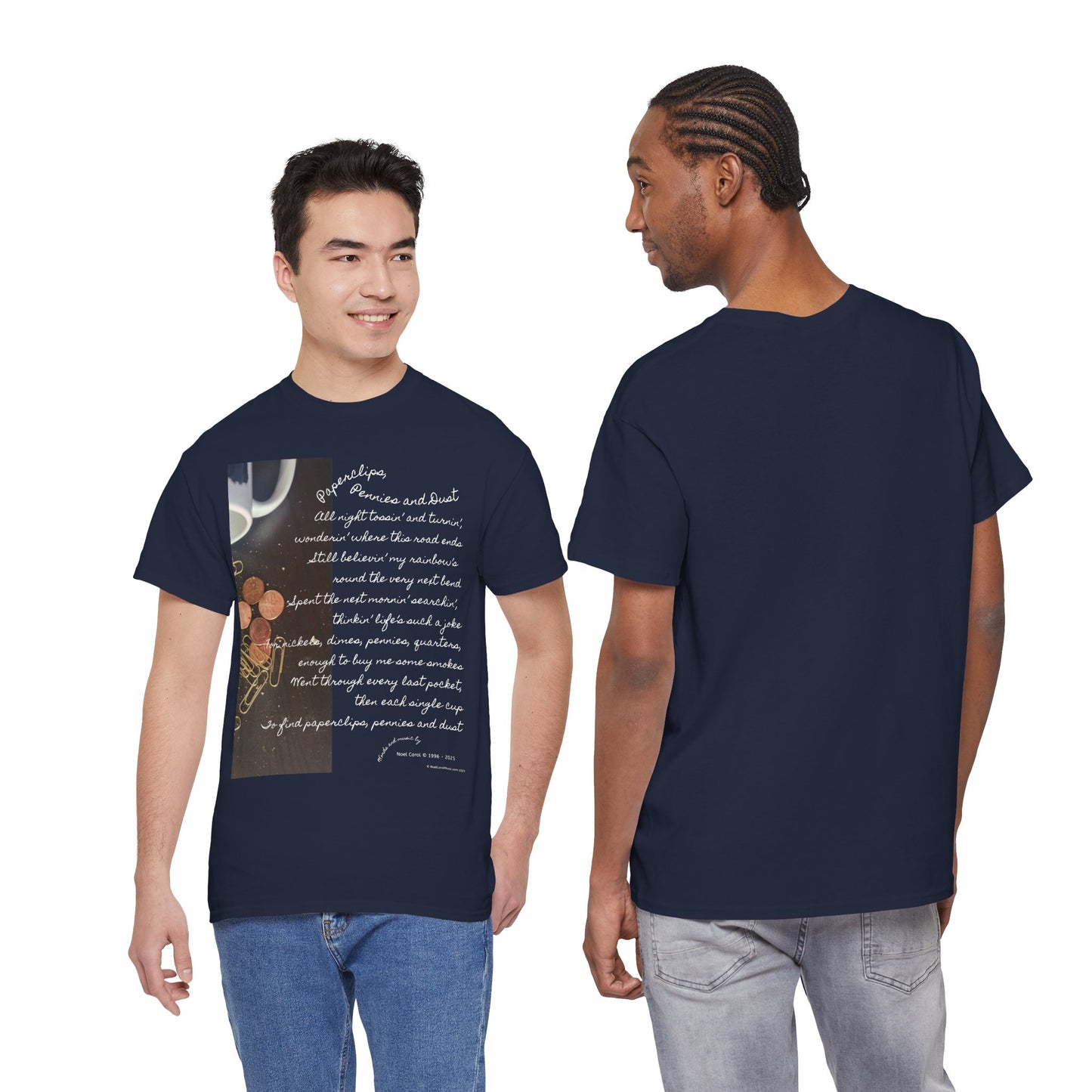 Paperclips, Pennies and Dust T-shirt - All night tossin' and turnin' #2 - A Noel Carol Originale