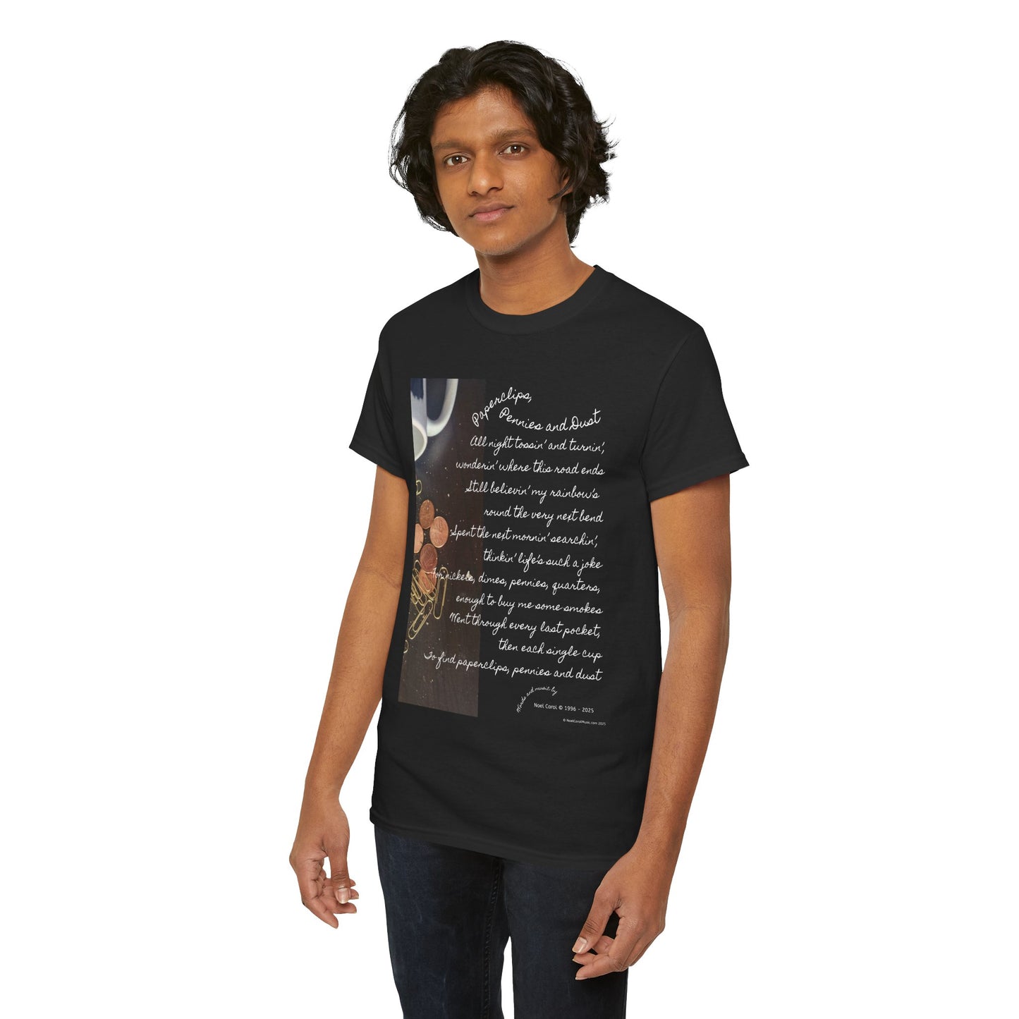 Paperclips, Pennies and Dust T-shirt - All night tossin' and turnin' #2 - A Noel Carol Originale
