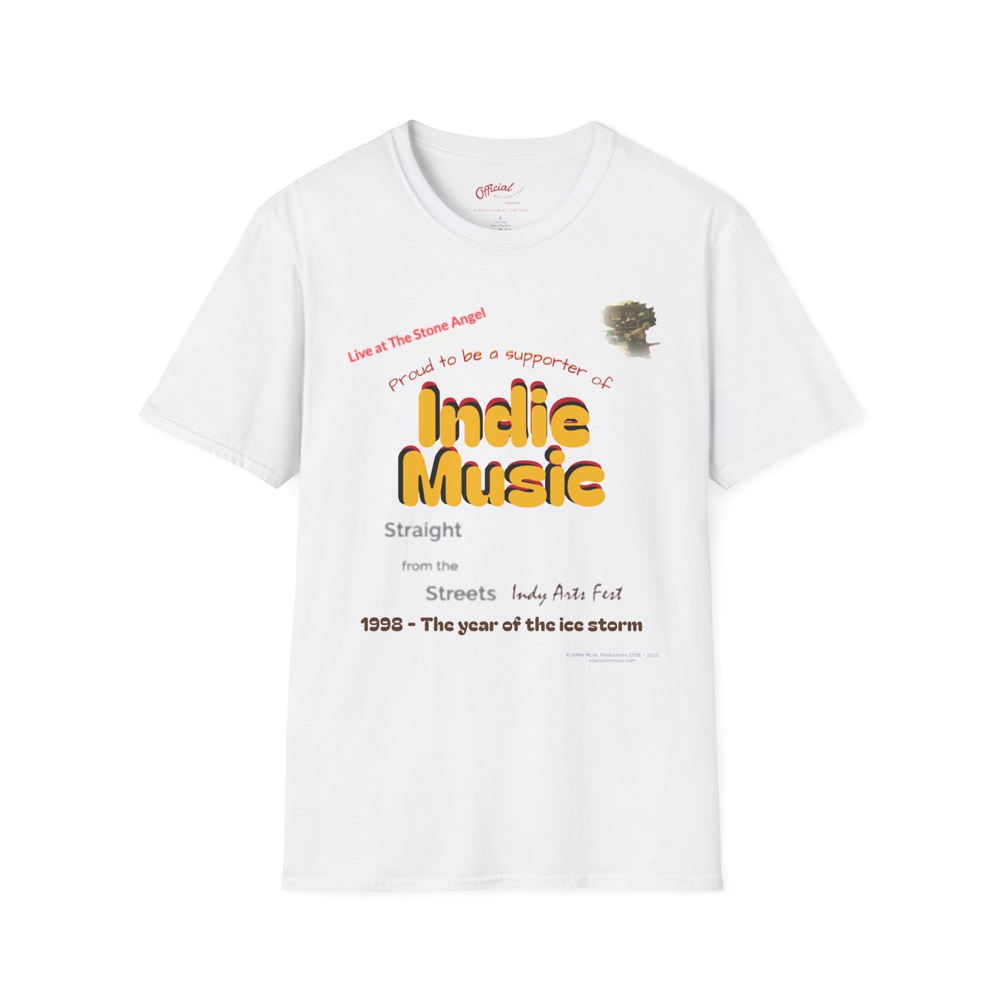 Straight from the Streets Indy Arts Fest 1998 t-shirt - supporter commemorative by Noel Carol Music Leon Papillon
