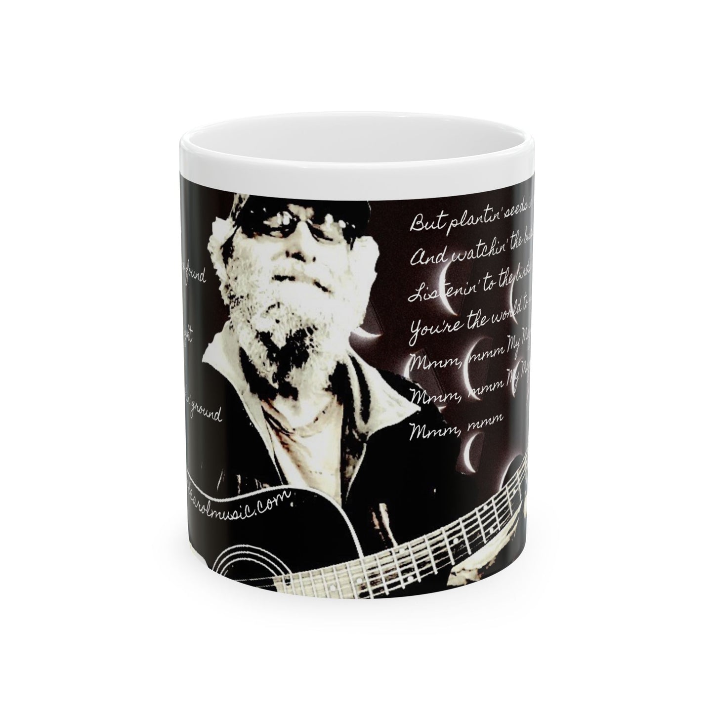 My Maggie Mug #5 Night has fallen hard - time to close my eyes by Noel Carol © 1996 - 2025 white text