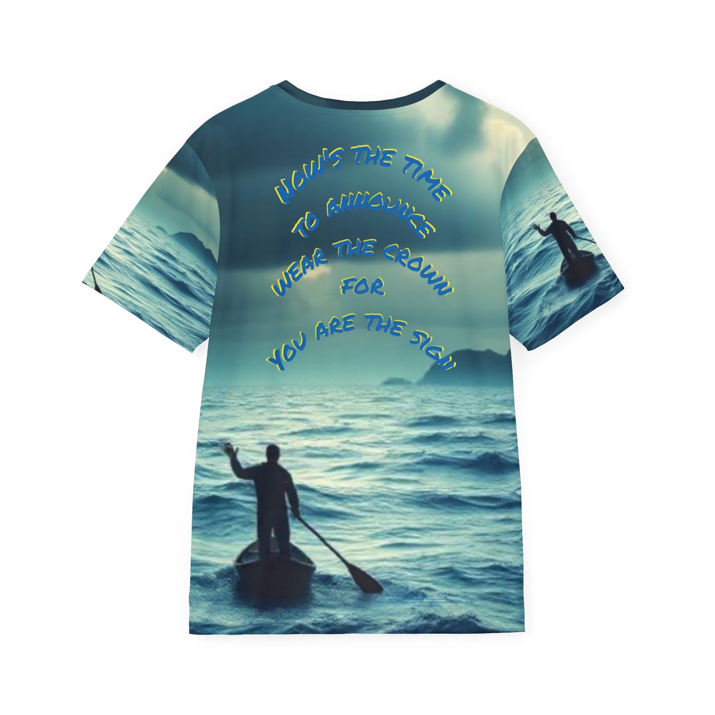 Drifting Lost at Sea T-shirt | Men's Sports Jersey (AOP) T # 1 | A Noel Carol Originale