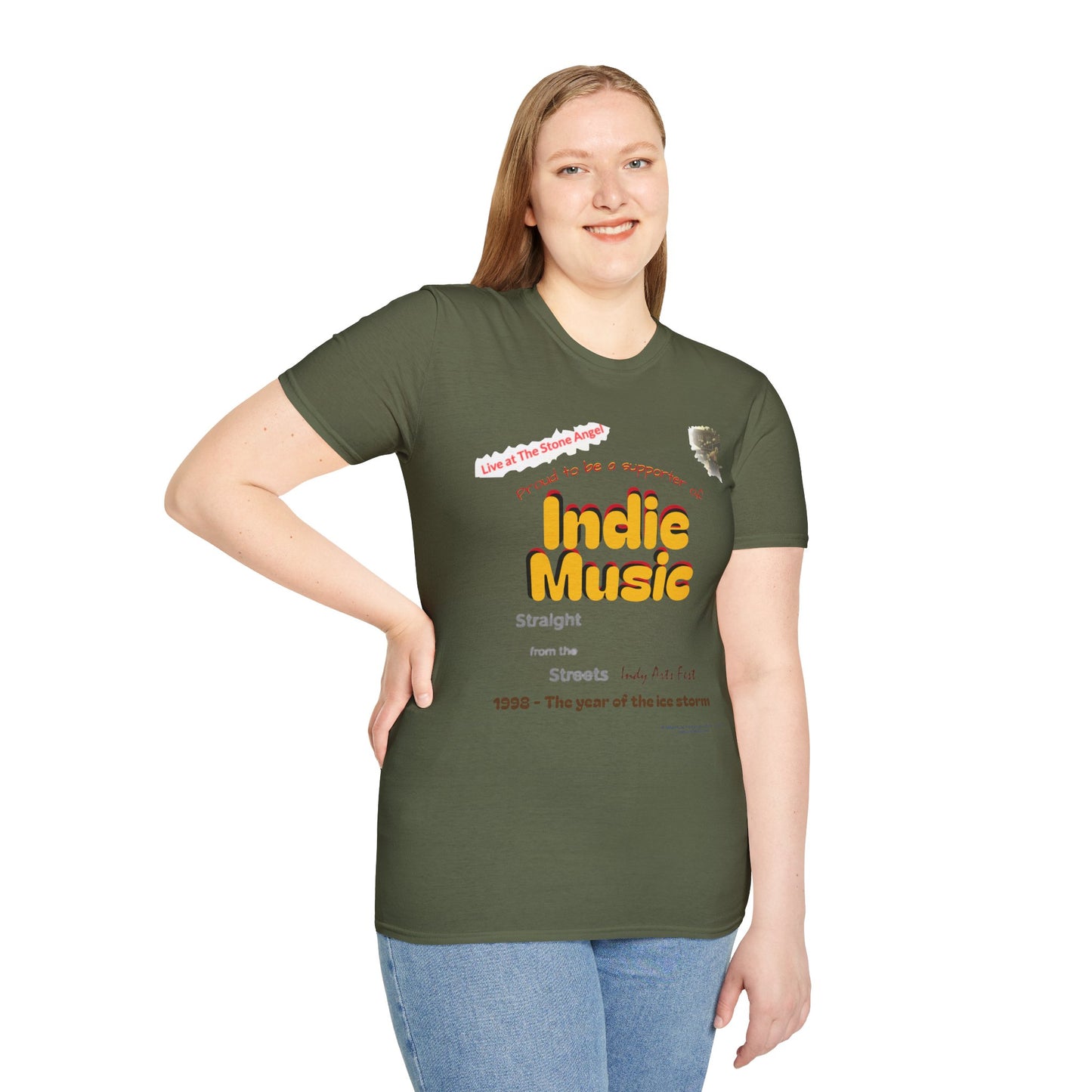 Proud to be a supporter of Indie Music - Straight from the Streets Indy Arts Fest - T#1 T-shirt