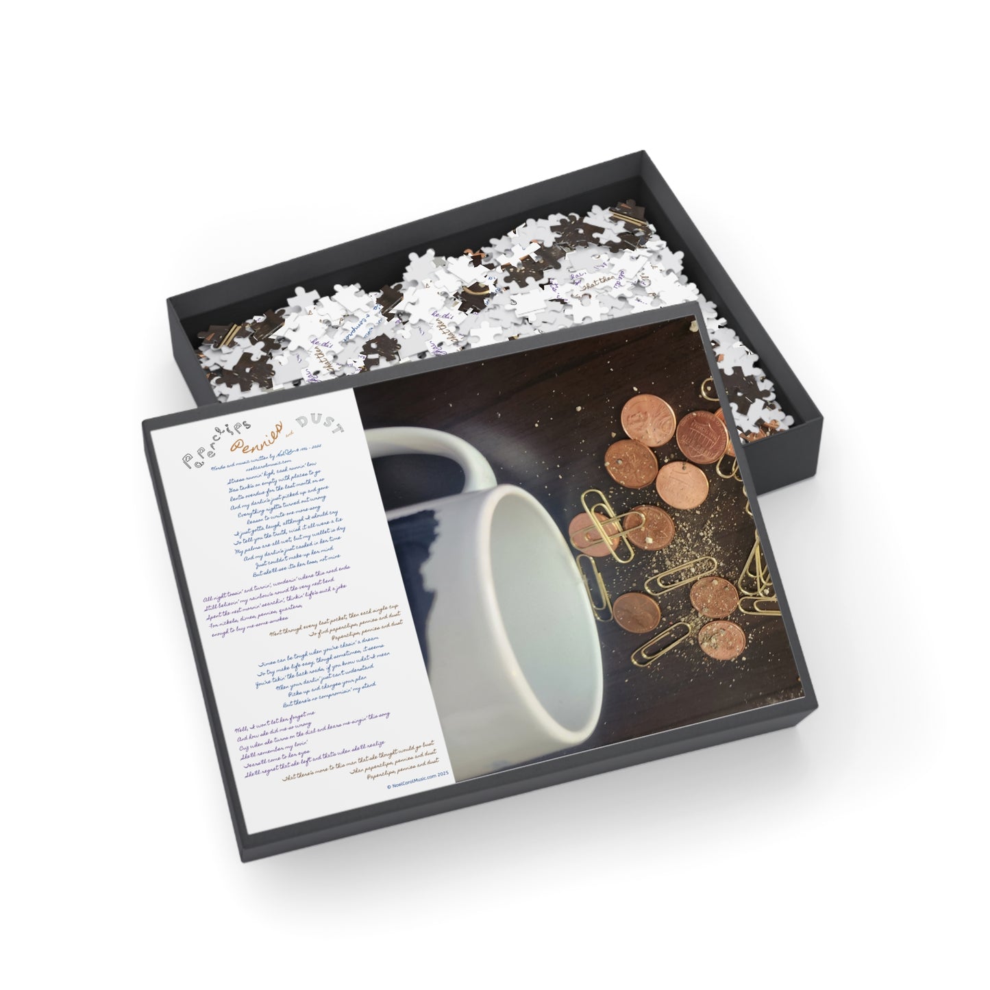 Paperclips, Pennies and Dust PUZZLE #2 Complete song lyrics (96, 252, 500, 1000-Piece)