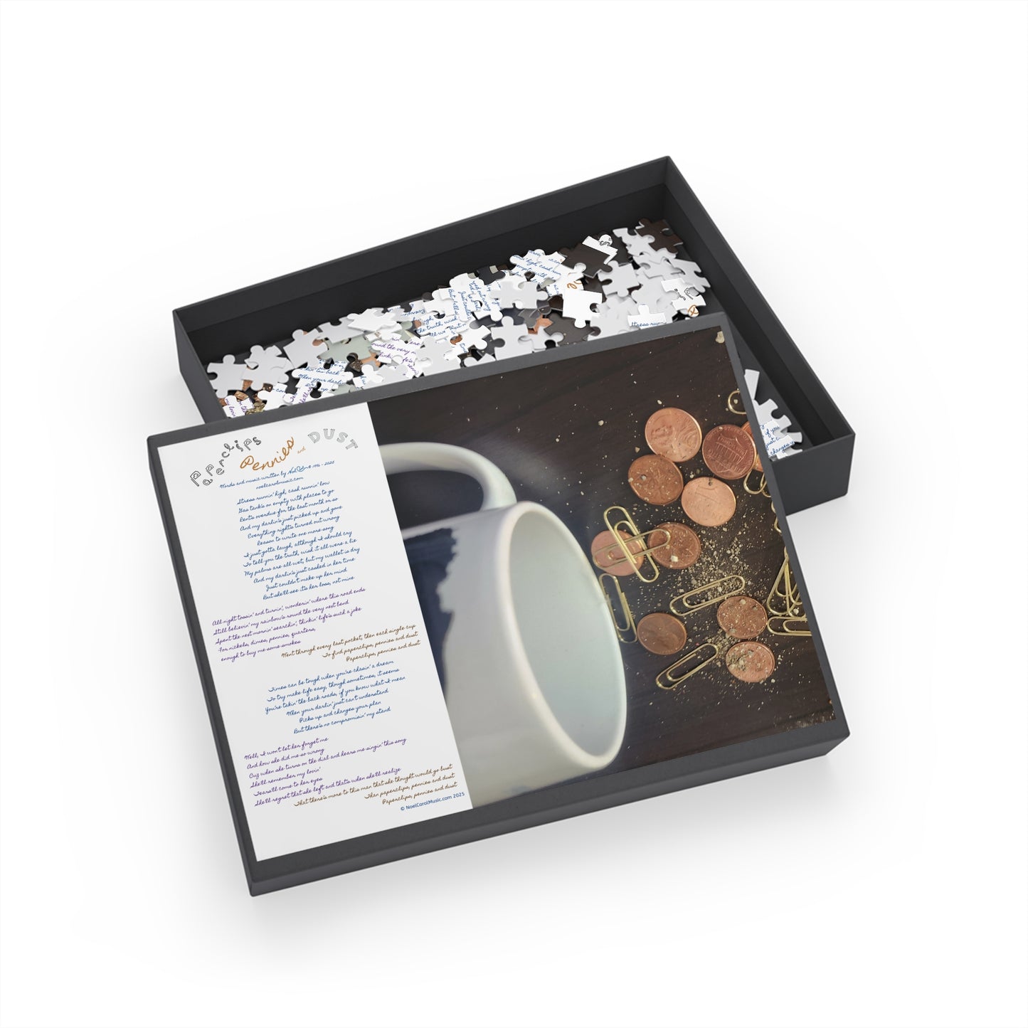 Paperclips, Pennies and Dust PUZZLE #2 Complete song lyrics (96, 252, 500, 1000-Piece)