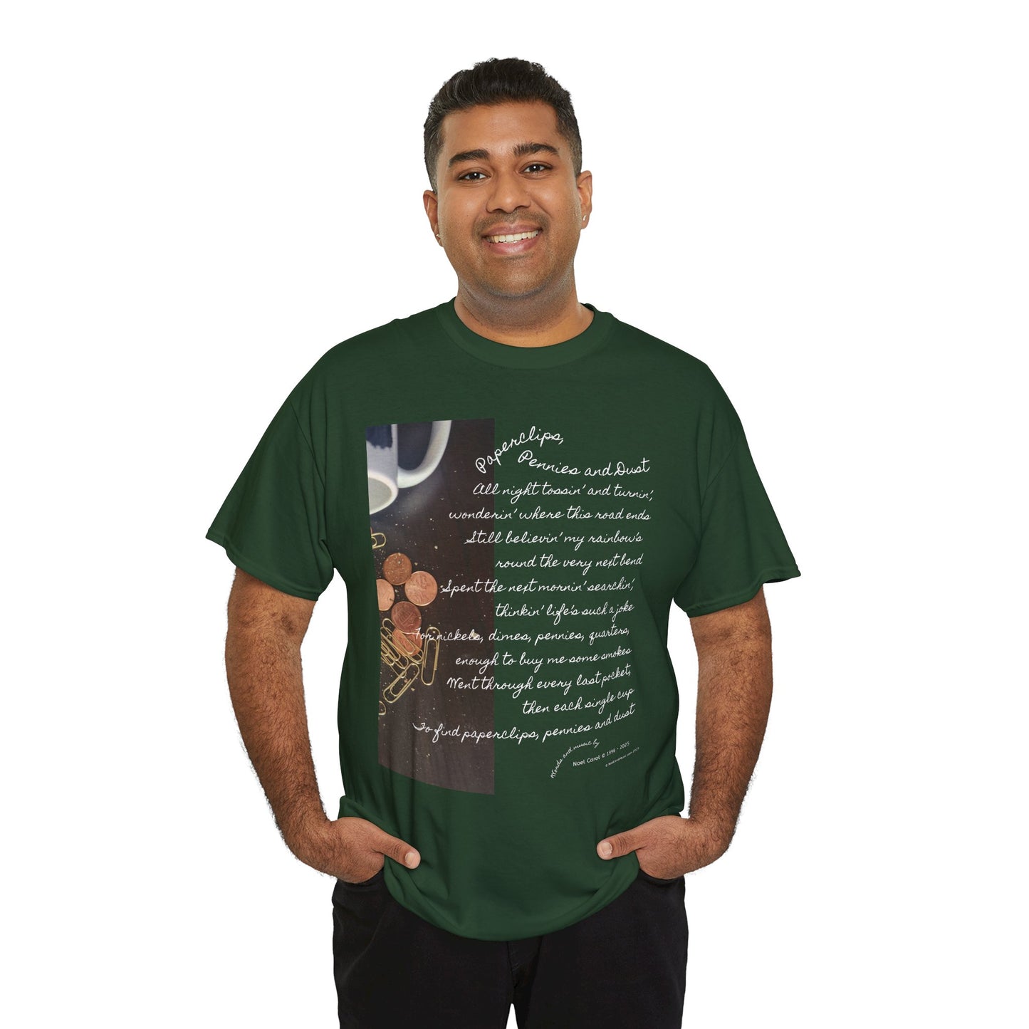 Paperclips, Pennies and Dust T-shirt - All night tossin' and turnin' #2 - A Noel Carol Originale