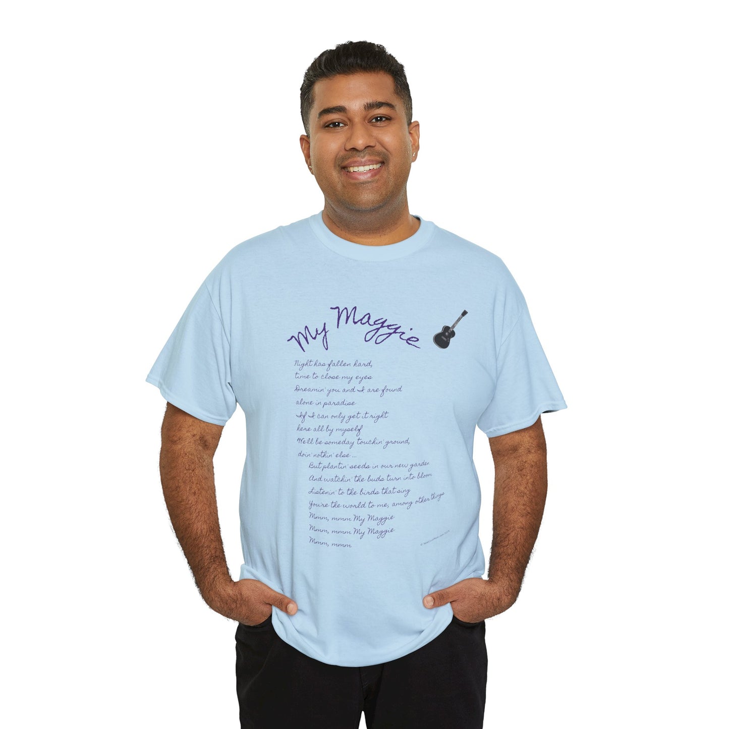 My Maggie T-shirt #5 - Night has fallen hard, time to close my eyes … - A Noel Carol Originale
