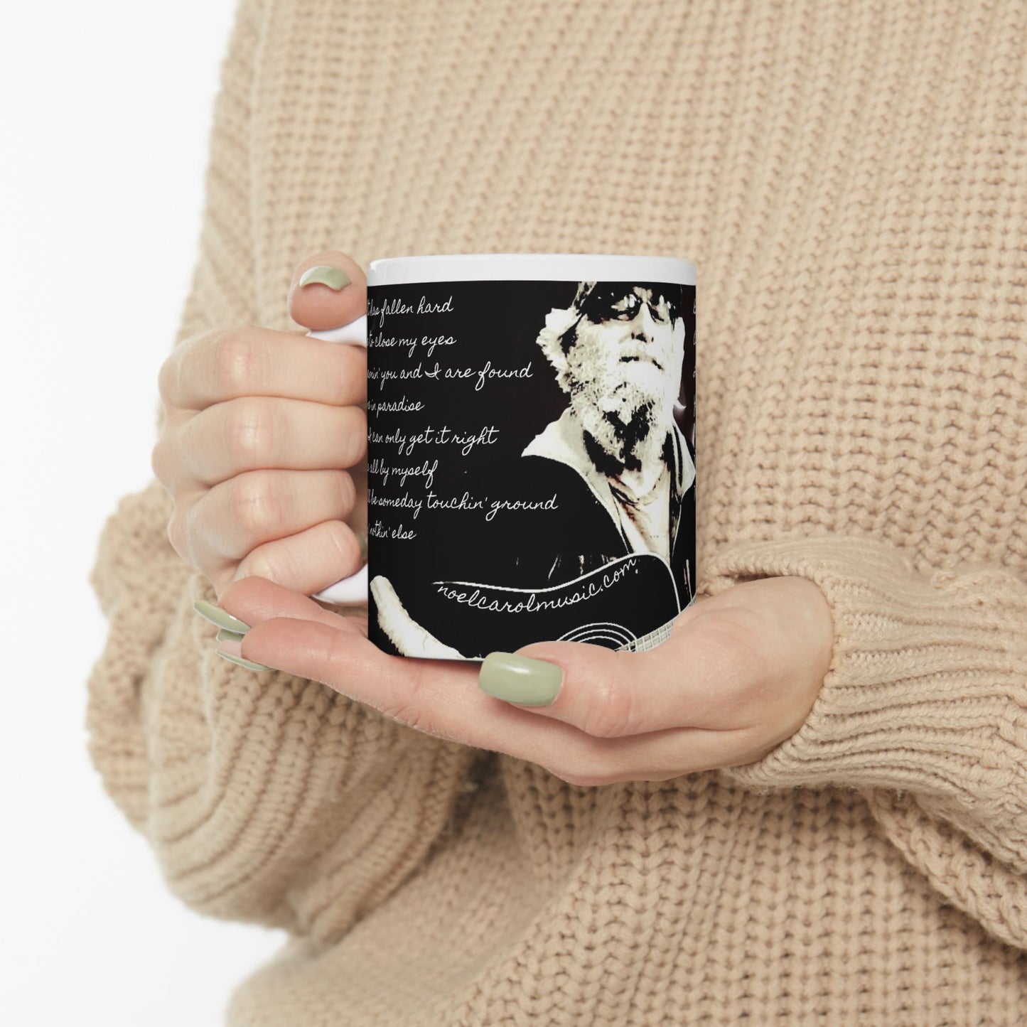 My Maggie Mug #5 Night has fallen hard - time to close my eyes by Noel Carol © 1996 - 2025 white text