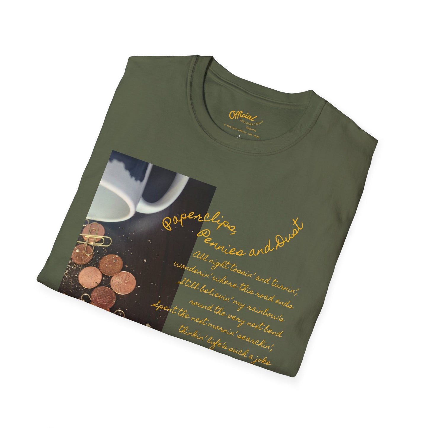 Paperclips, Pennies and Dust T-shirt - All night tossin' and turnin' #4 - A Noel Carol Originale