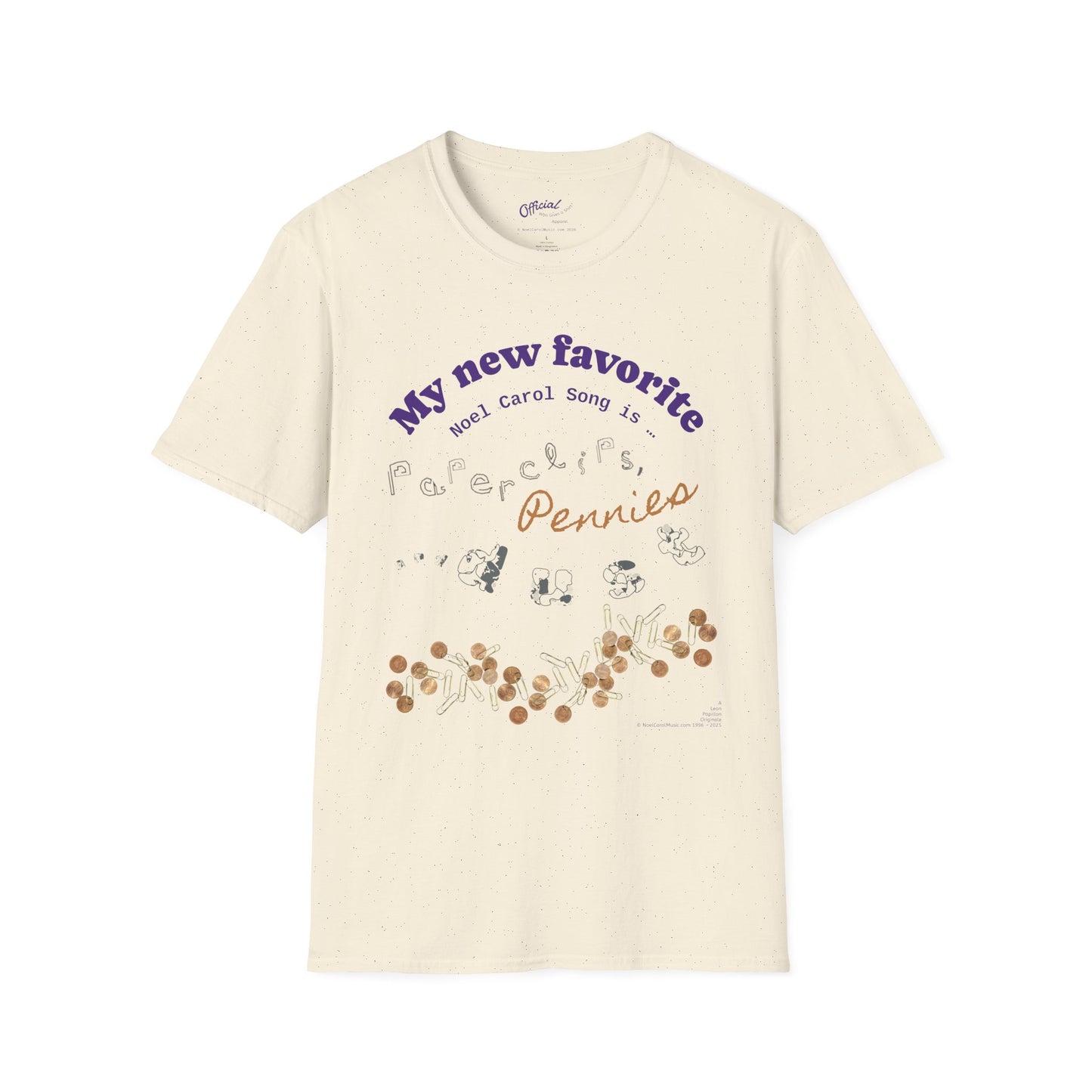 My New Favorite Noel Carol Song is … Paperclips, Pennies and Dust - A Leon Papillon Originale - Light Colors T # 1
