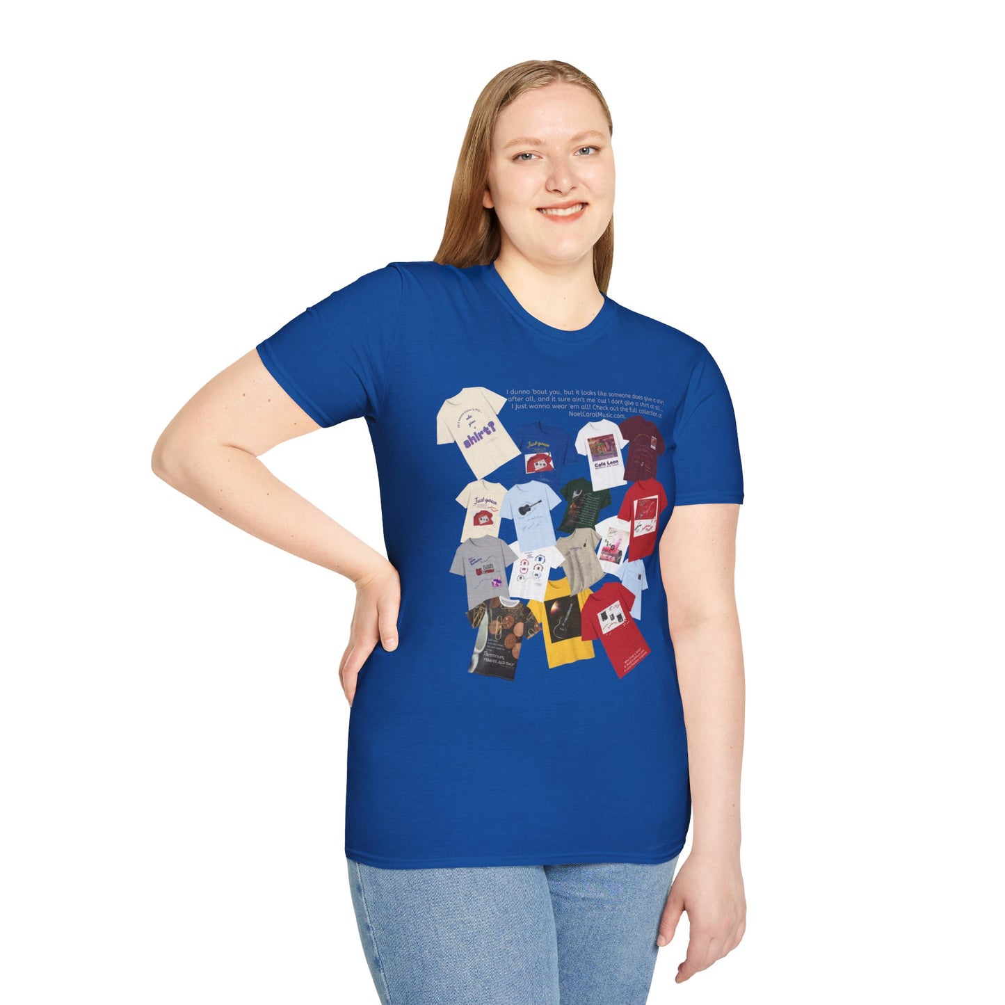 I dunno 'bout you, but it looks like someone does give a shirt after all, and it sure ain't me 'cuz I dont give a shirt at all … I just wanna wear 'em all! Check out the full collection at NoelCarolMusic.com. T # 2 Dark colors