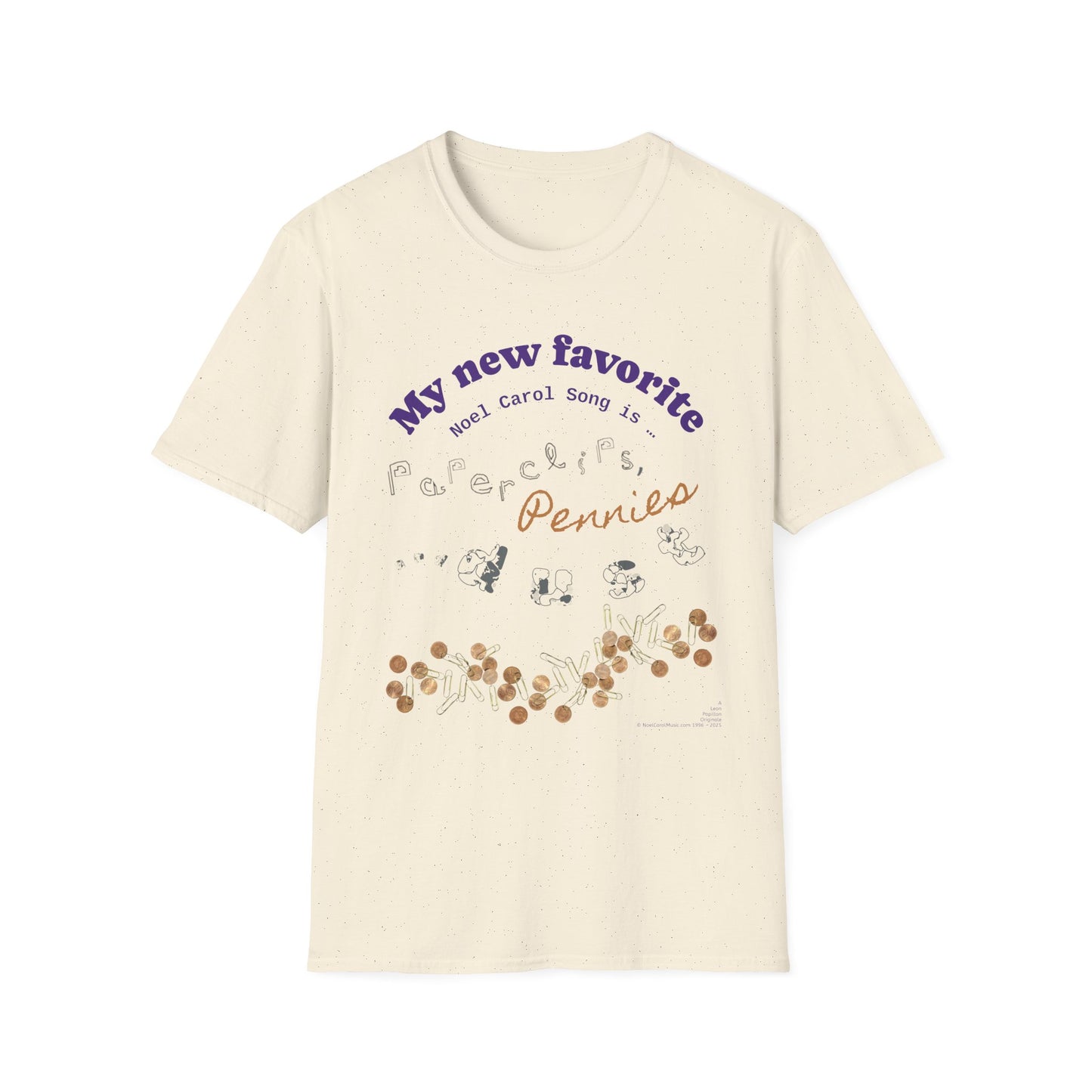 My New Favorite Noel Carol Song is … Paperclips, Pennies and Dust - A Leon Papillon Originale - Light Colors T # 1