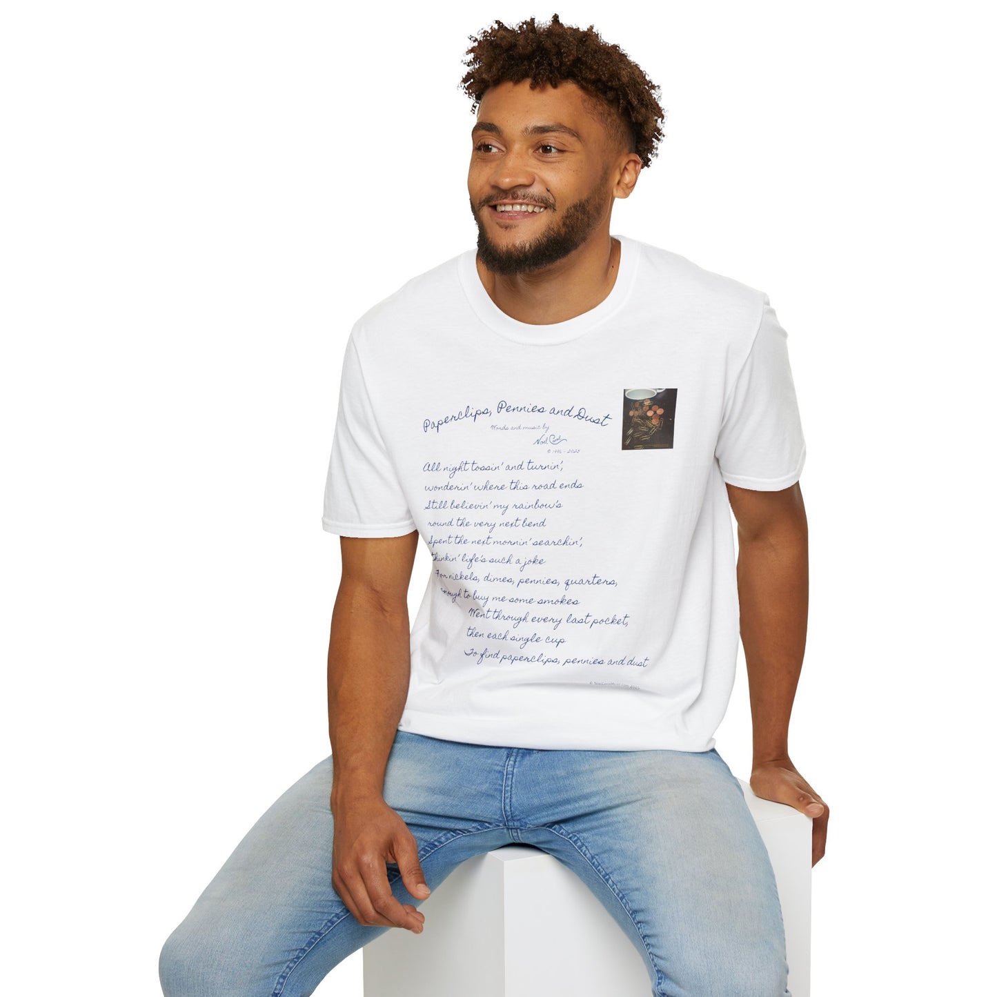 Paperclips, Pennies and Dust T-shirt - All night tossin' and turnin' #3 - A Noel Carol Originale