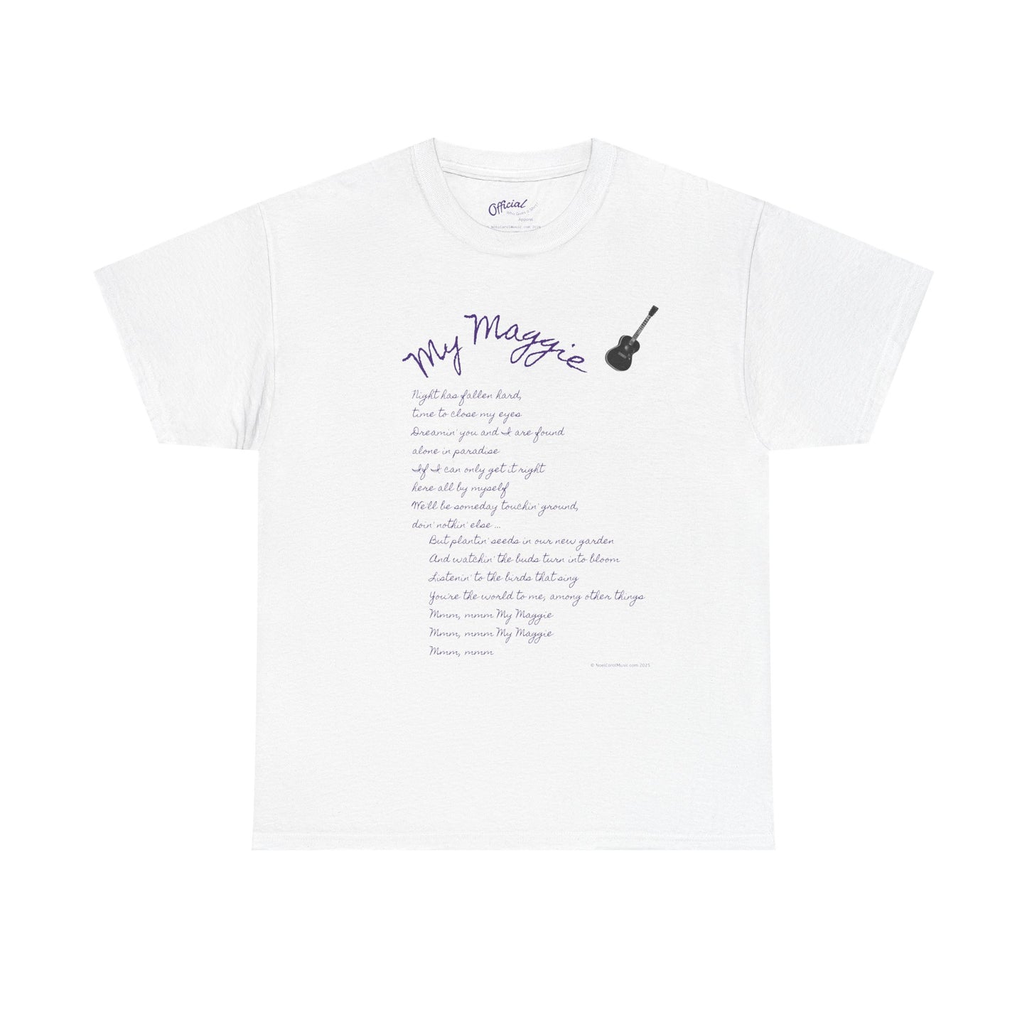 My Maggie T-shirt #5 - Night has fallen hard, time to close my eyes … - A Noel Carol Originale