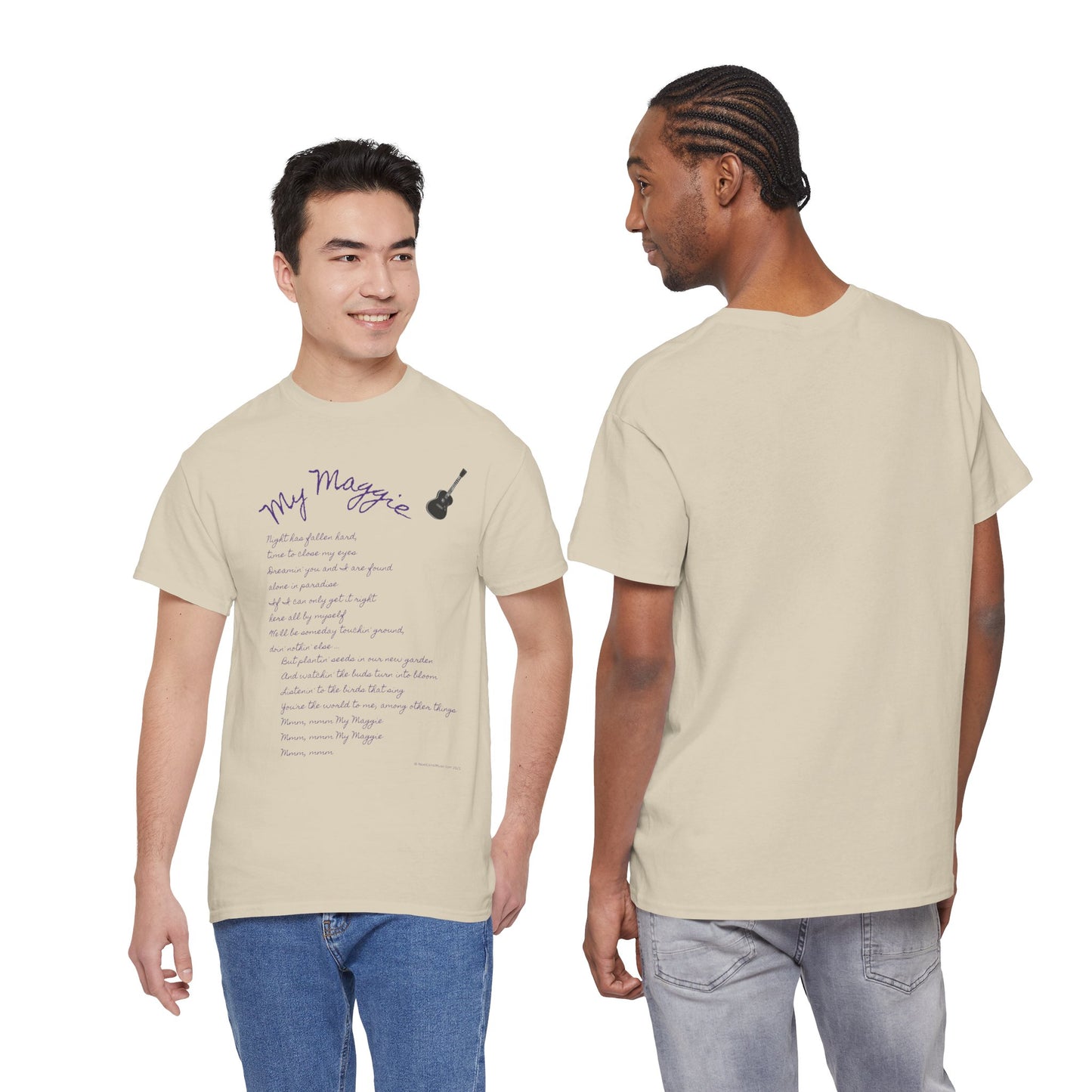 My Maggie T-shirt #5 - Night has fallen hard, time to close my eyes … - A Noel Carol Originale