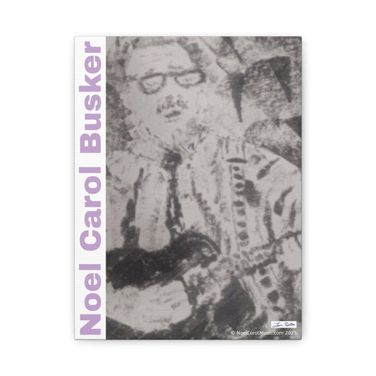 Noel Carol Busker Charcoal Portrait Wall Art - A Leon Papillon Originale 9" x 12"