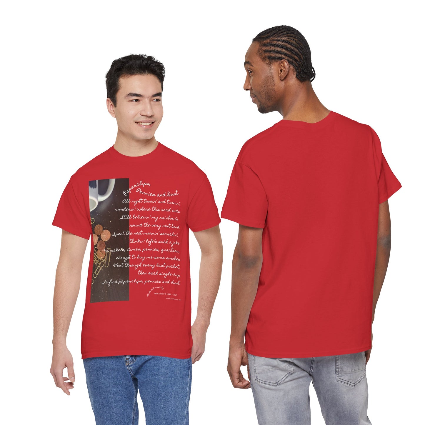 Paperclips, Pennies and Dust T-shirt - All night tossin' and turnin' #2 - A Noel Carol Originale