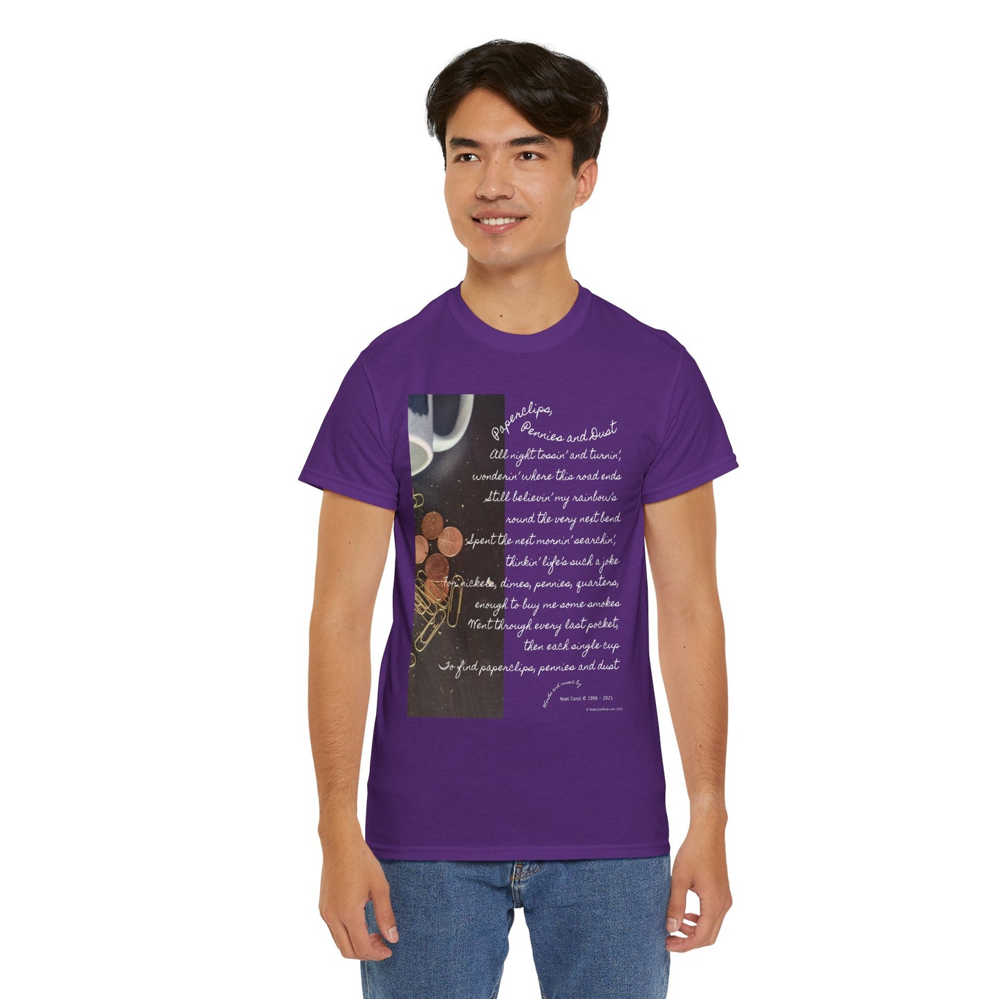 Paperclips, Pennies and Dust T-shirt - All night tossin' and turnin' #2 - A Noel Carol Originale