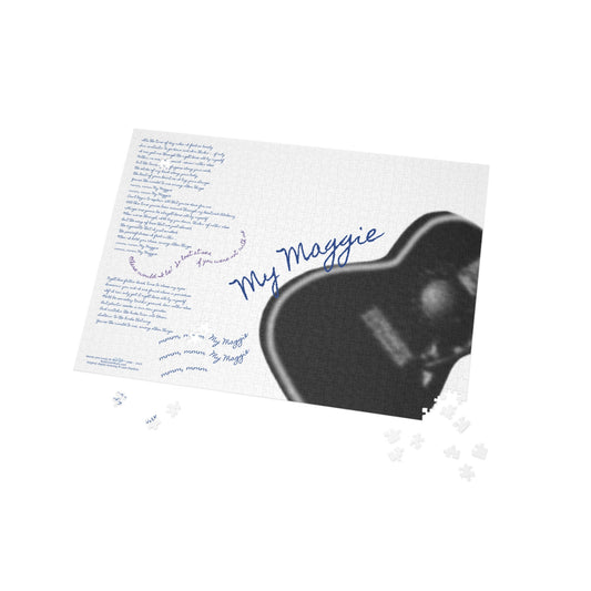 My Maggie c/w lyrics Puzzle # 3 - 28" x 20" x 1000-Piece - A Leon Papillon Originale