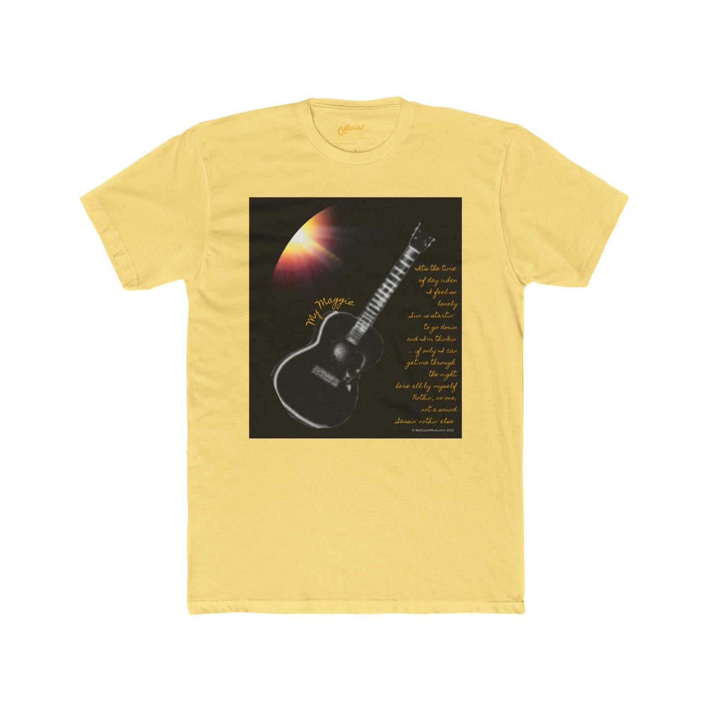 My Maggie T-shirt #1 - It's the time of day when I feel so lonely … - A Noel Carol Originale