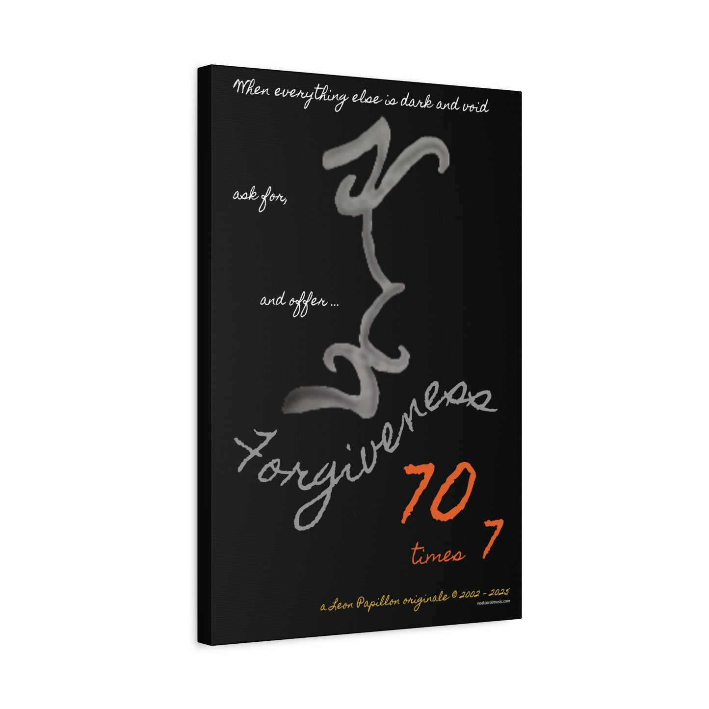 Forgiveness Pencil Drawing Wall Art - A Leon Papillon Originale 16" x 24"