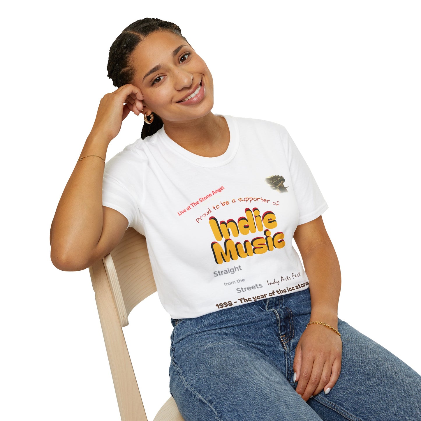 Proud to be a supporter of Indie Music - Straight from the Streets Indy Arts Fest - T#1 T-shirt