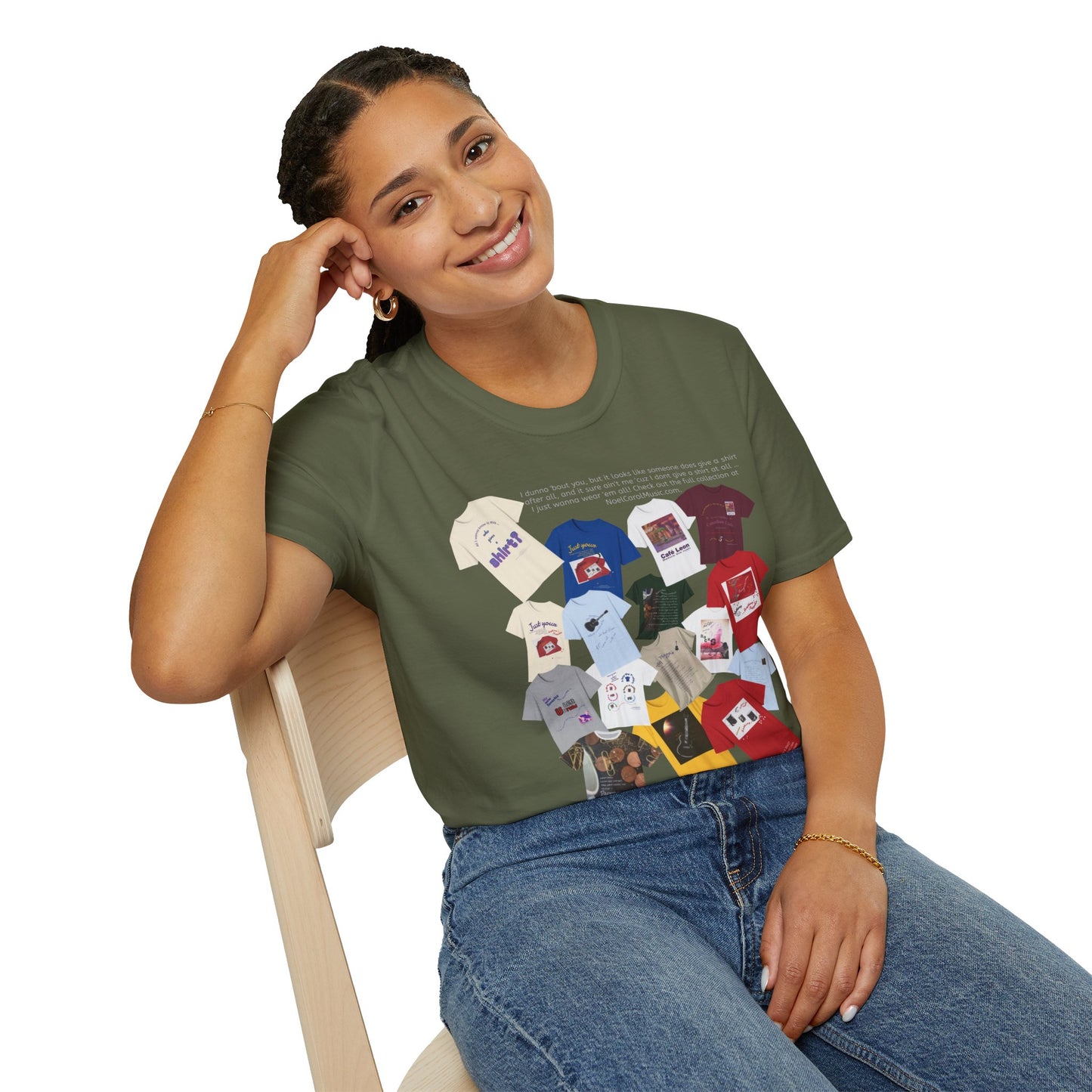 I dunno 'bout you, but it looks like someone does give a shirt after all, and it sure ain't me 'cuz I dont give a shirt at all … I just wanna wear 'em all! Check out the full collection at NoelCarolMusic.com. T # 2 Dark colors