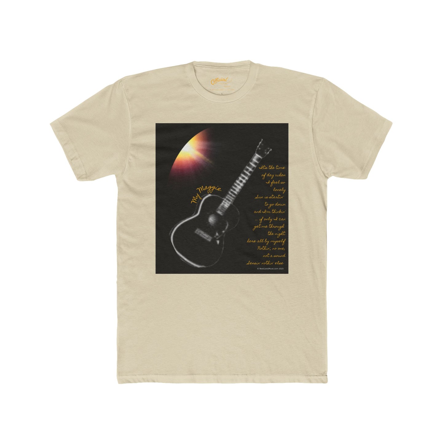 My Maggie T-shirt #1 - It's the time of day when I feel so lonely … - A Noel Carol Originale