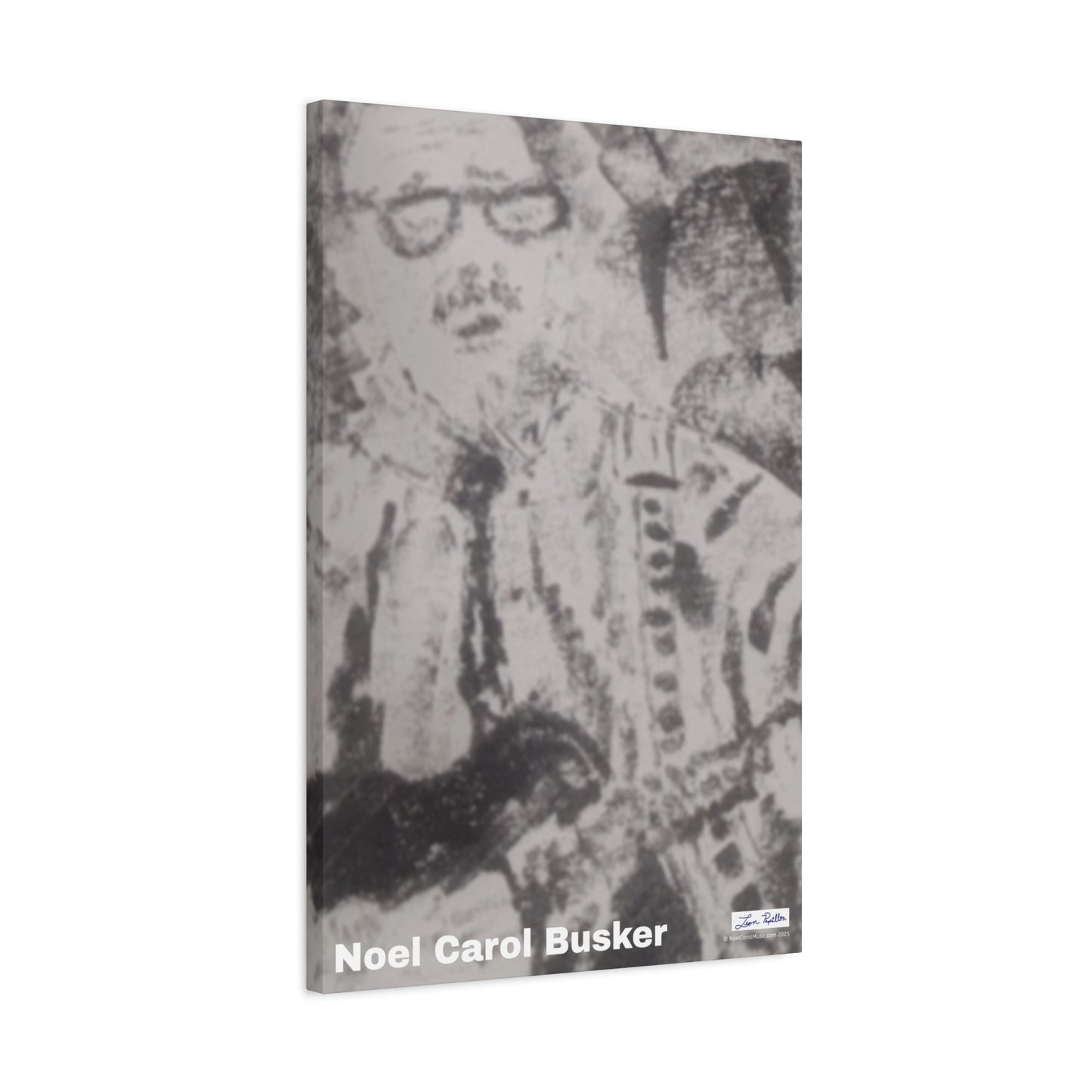 Noel Carol Busker Charcoal Portrait Wall Art - A Leon Papillon Originale 20" x 30"