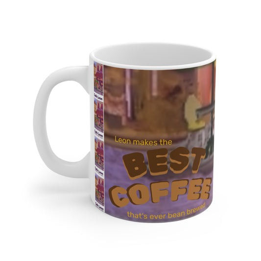 Cafe Leon Before the rush Mug # 2 -  11oz - A Leon Papillon Originale